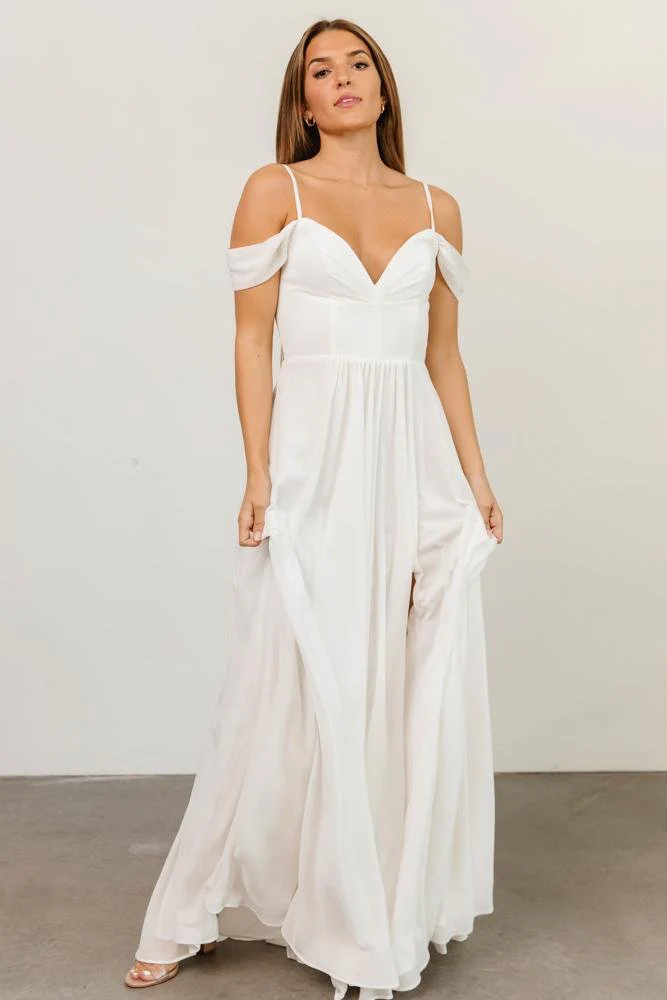Bianca Lace Maxi Dress | Off White