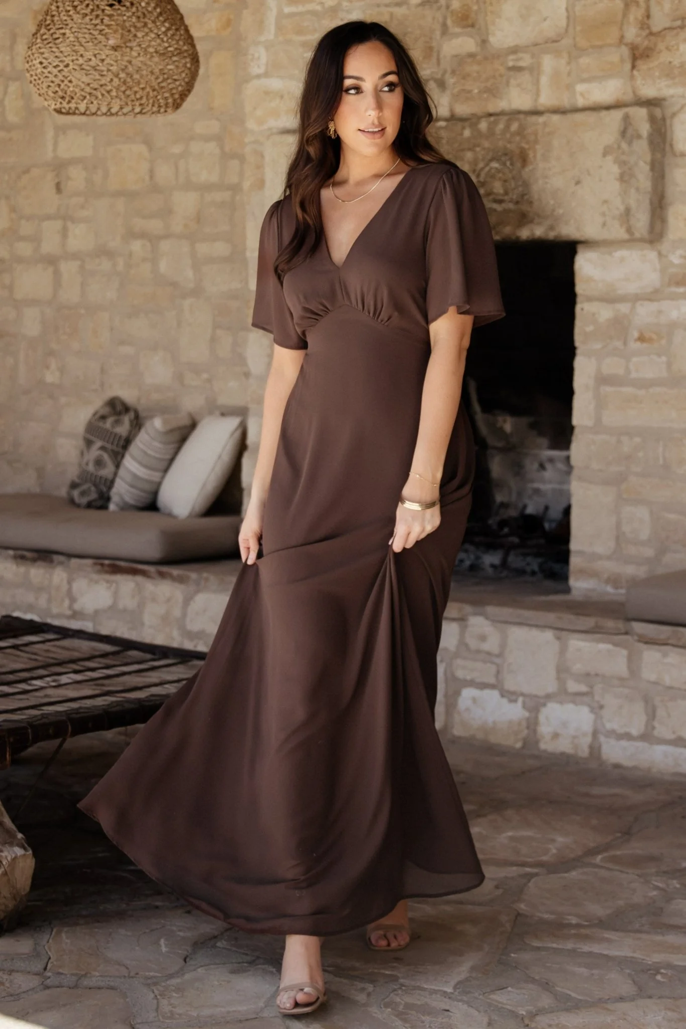 Esti Maxi Dress | Espresso