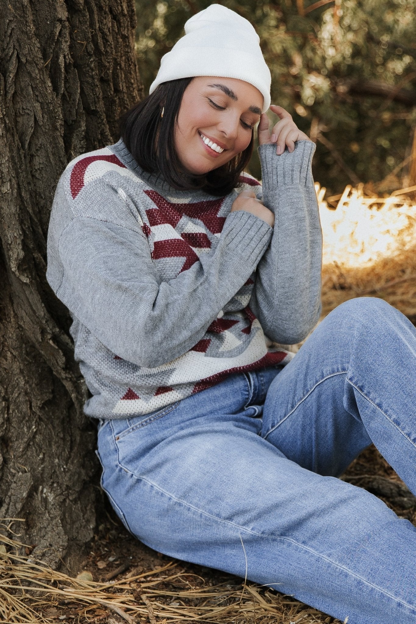 Lolo Knit Sweater | Gray Multi