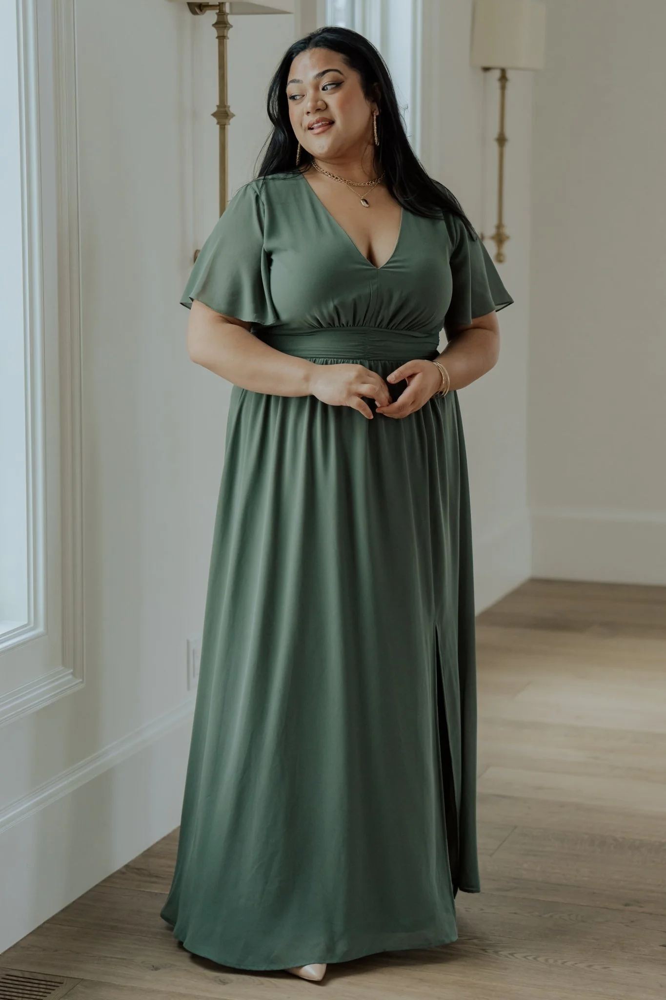 Ramona Maxi Dress | Dark Sage