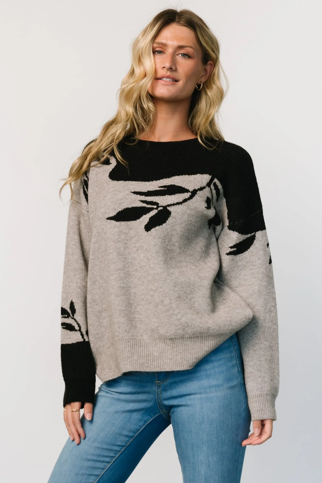 Teresa Sweater | Gray + Black