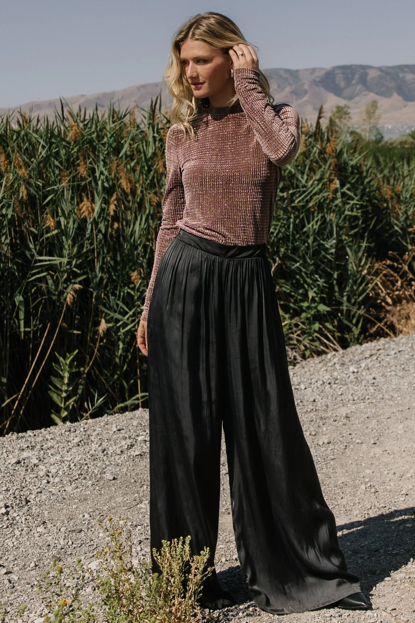 Joss Velvet Top | Dusty Clove