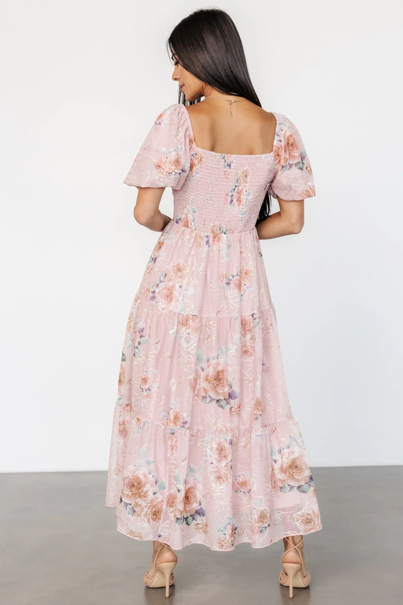 Annabeth Midi Dress | Blush Floral