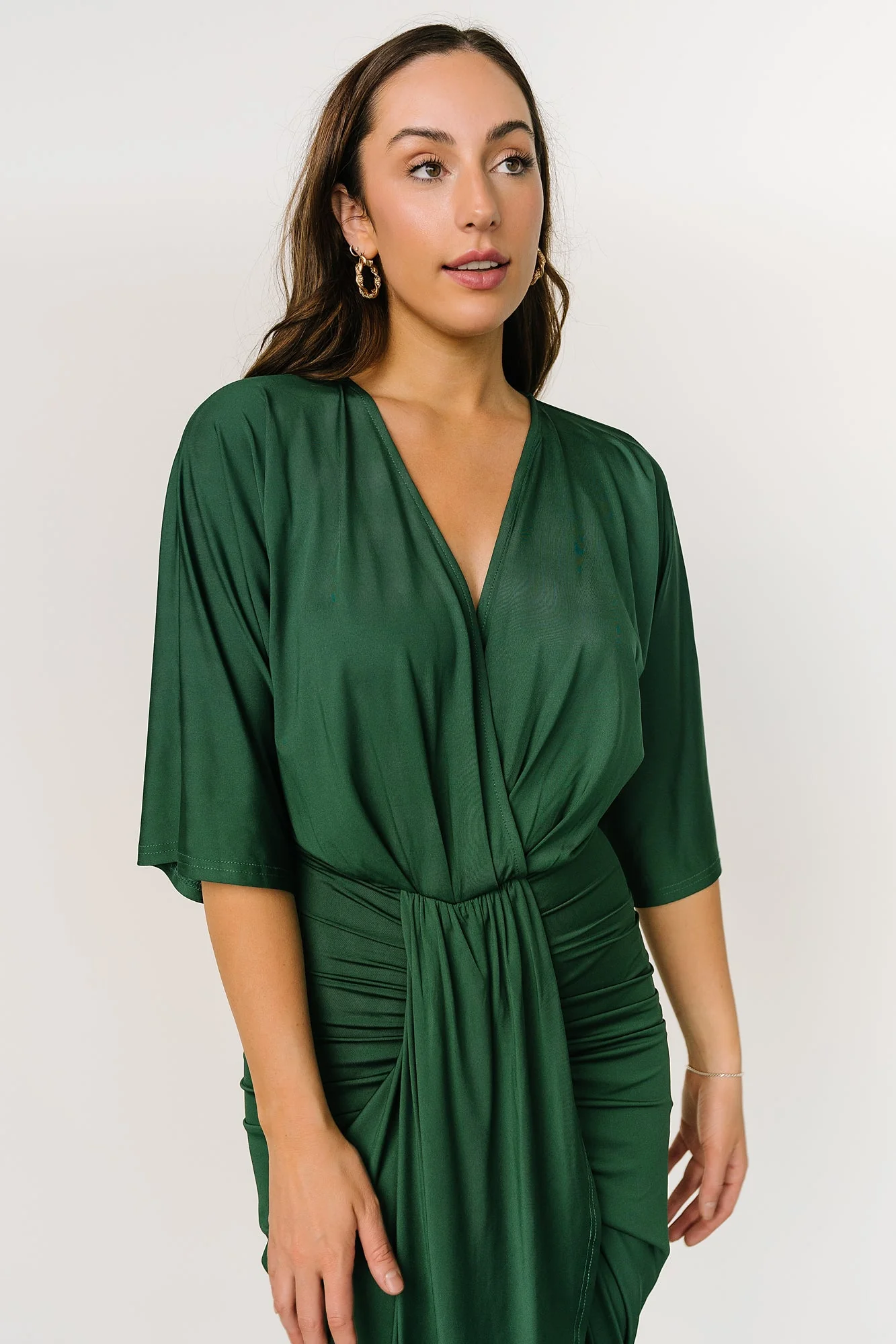 Mimi Midi Dress | Hunter Green