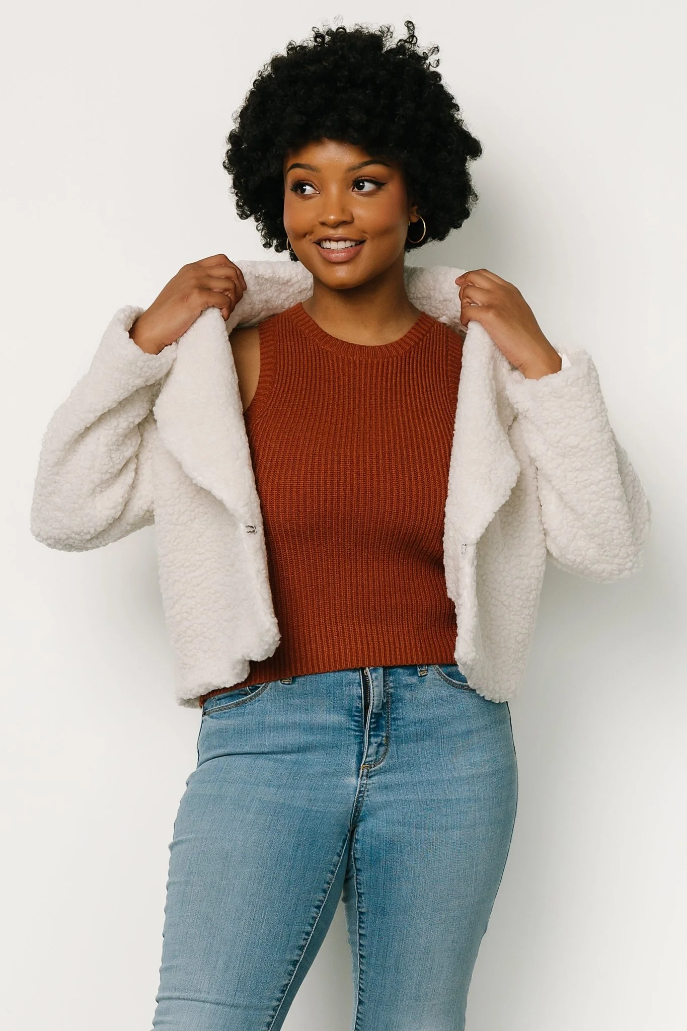 Crest Sherpa Jacket | Off White