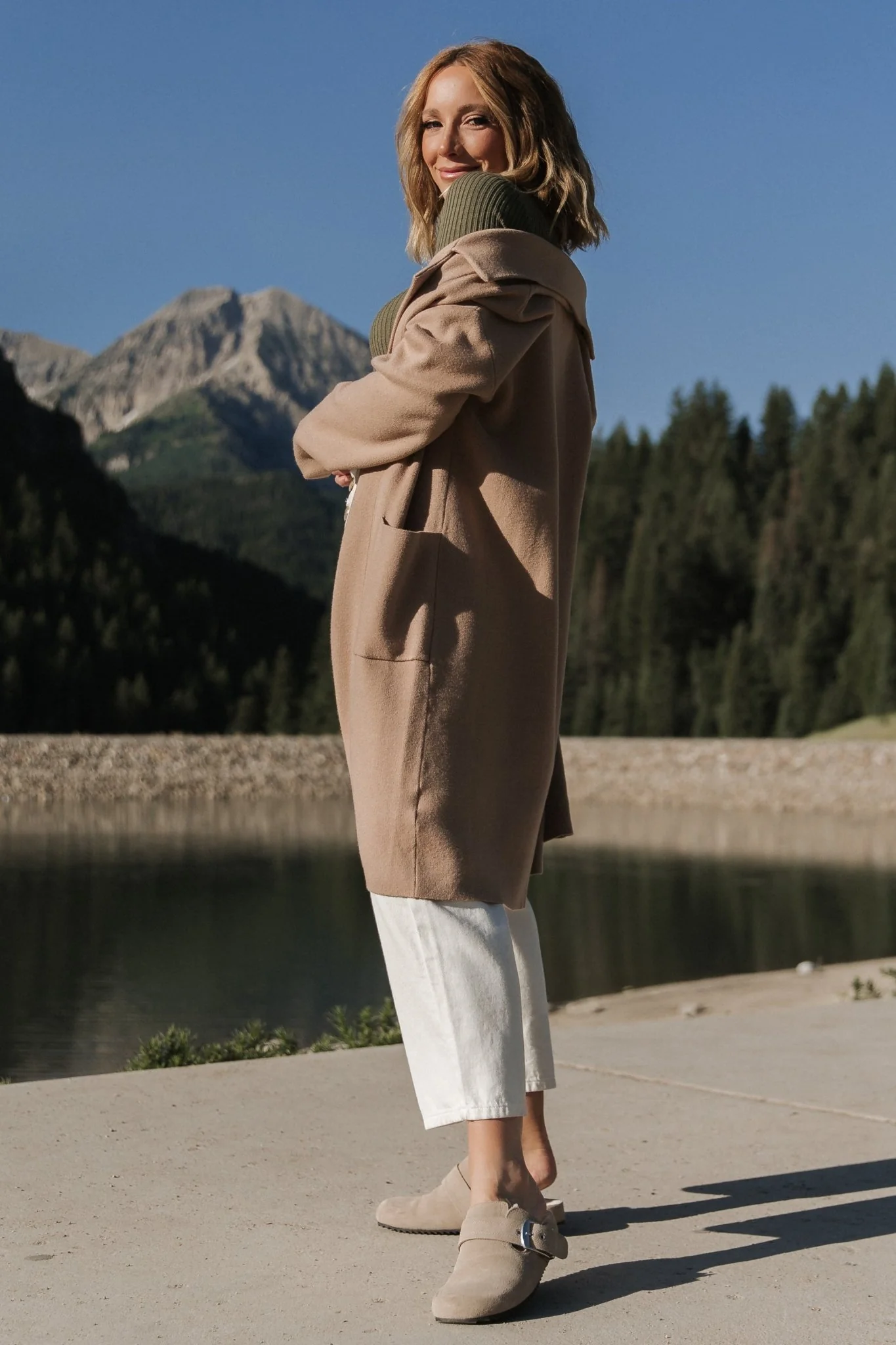 Roland Long Jacket | Light Camel
