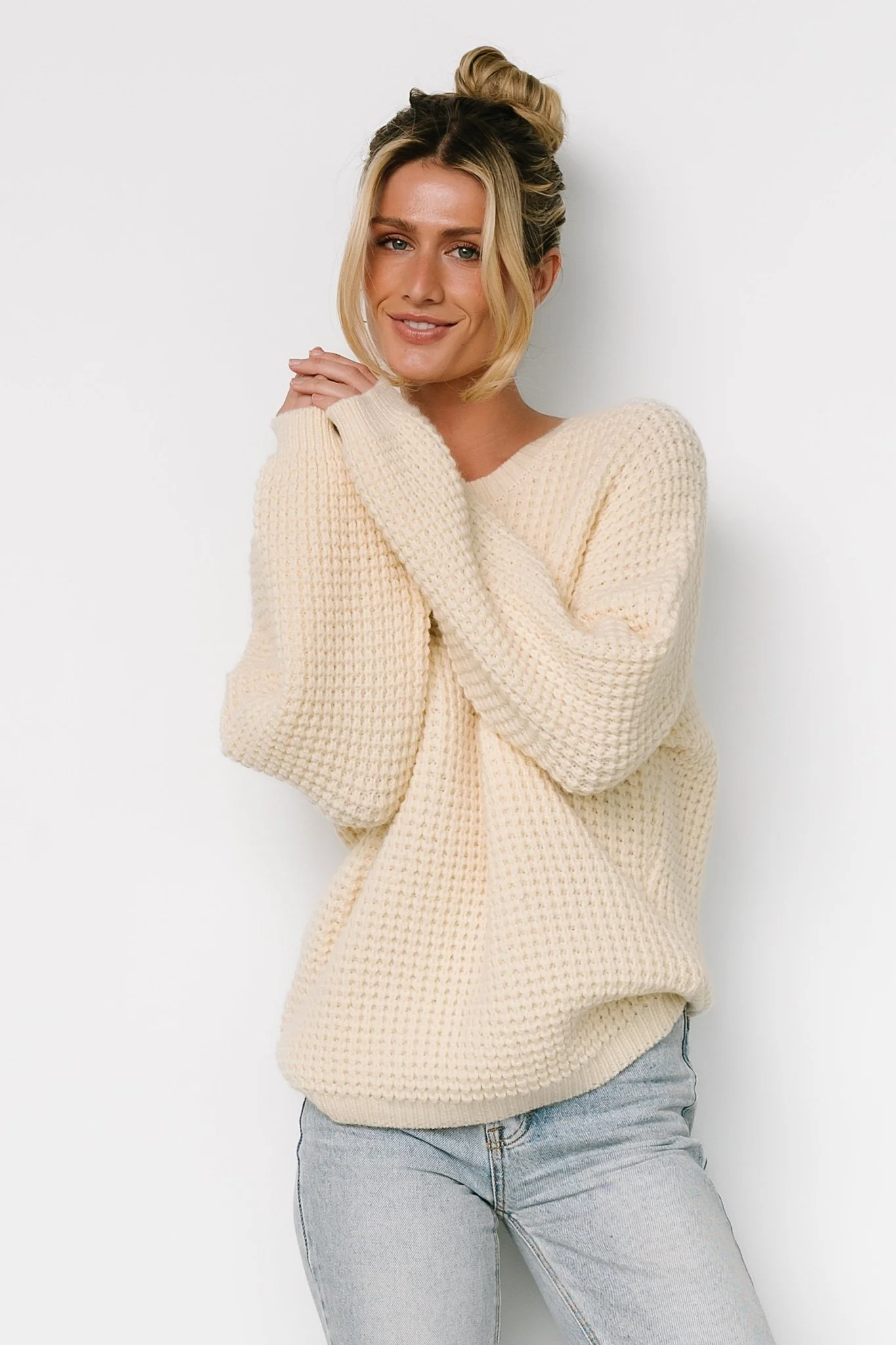 Sutherland Chunky Knit Sweater | Cream