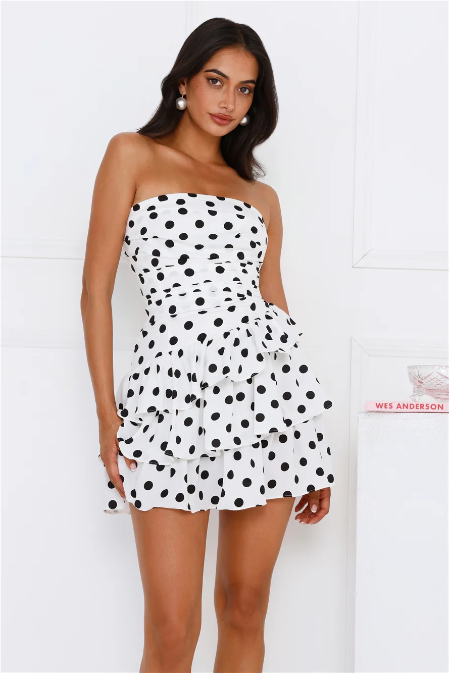 Couture Dreams Strapless Mini Dress White