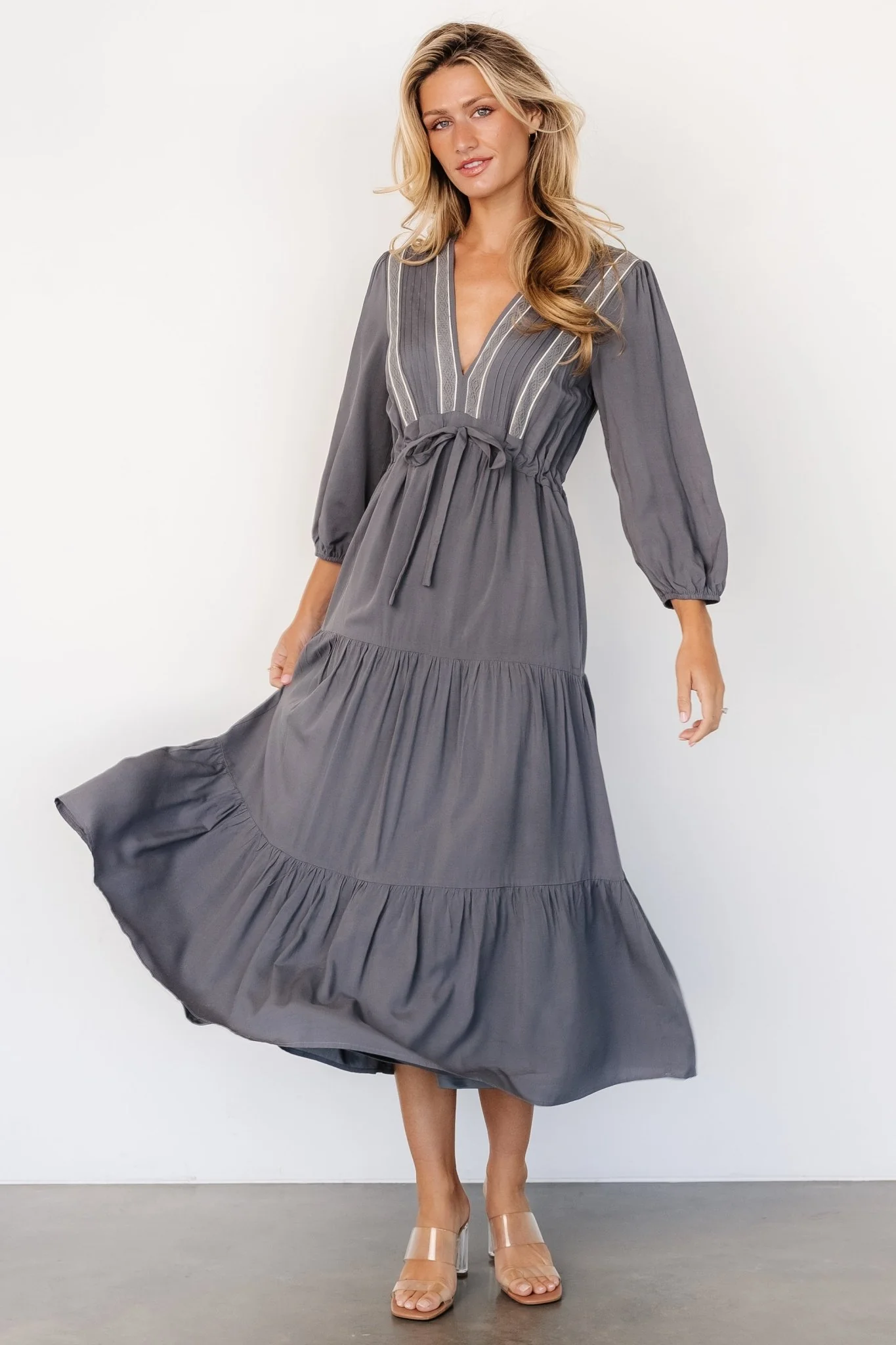 Antonia Dress | Dark Gray