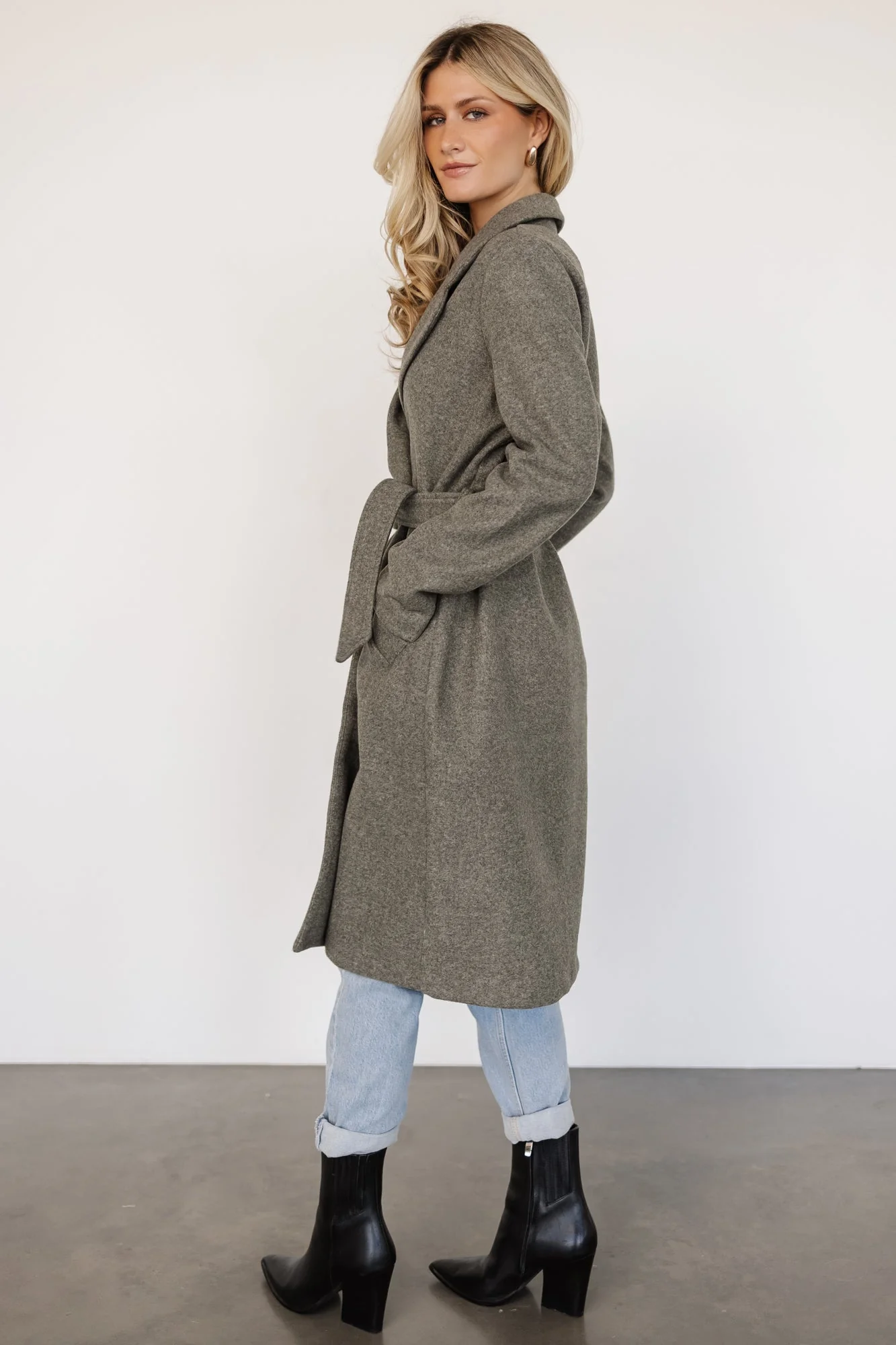 Valdez Long Coat | Olive