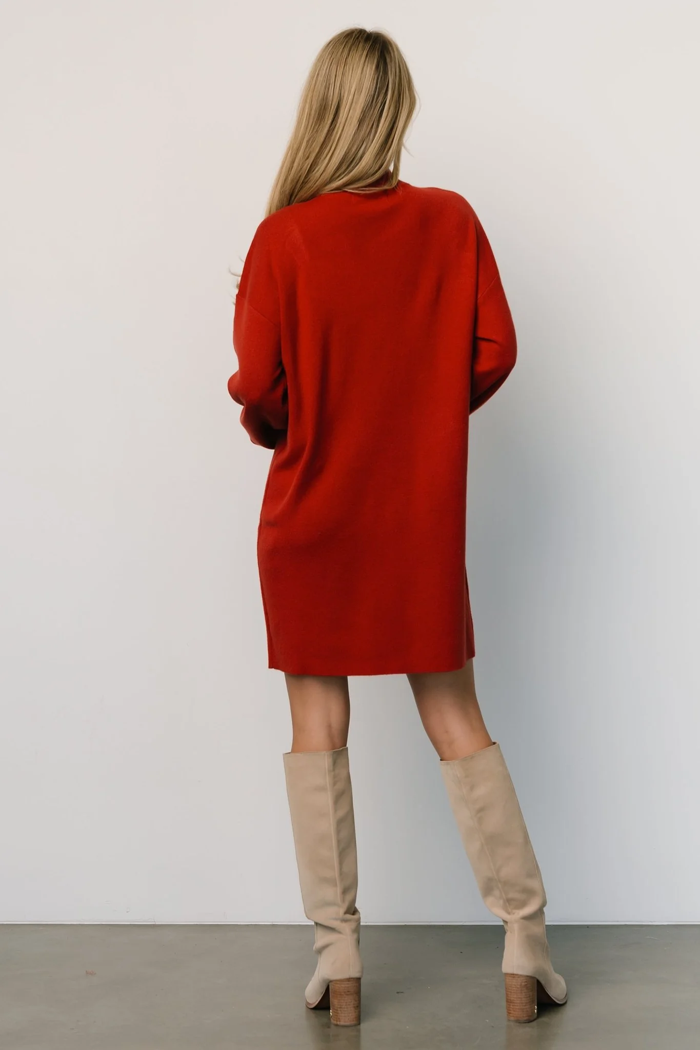 Jennings Sweater Dress | Red