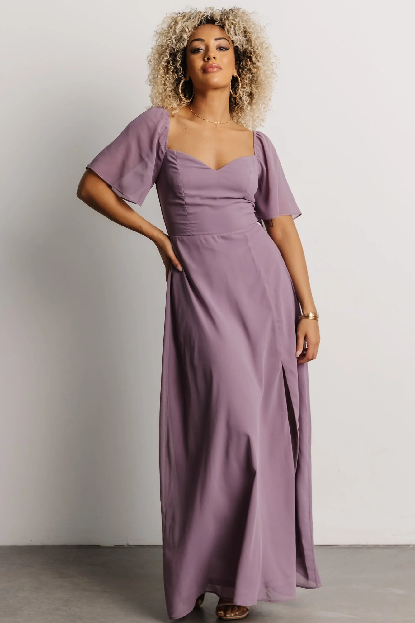 Sierra Sweetheart Maxi Dress | Lilac