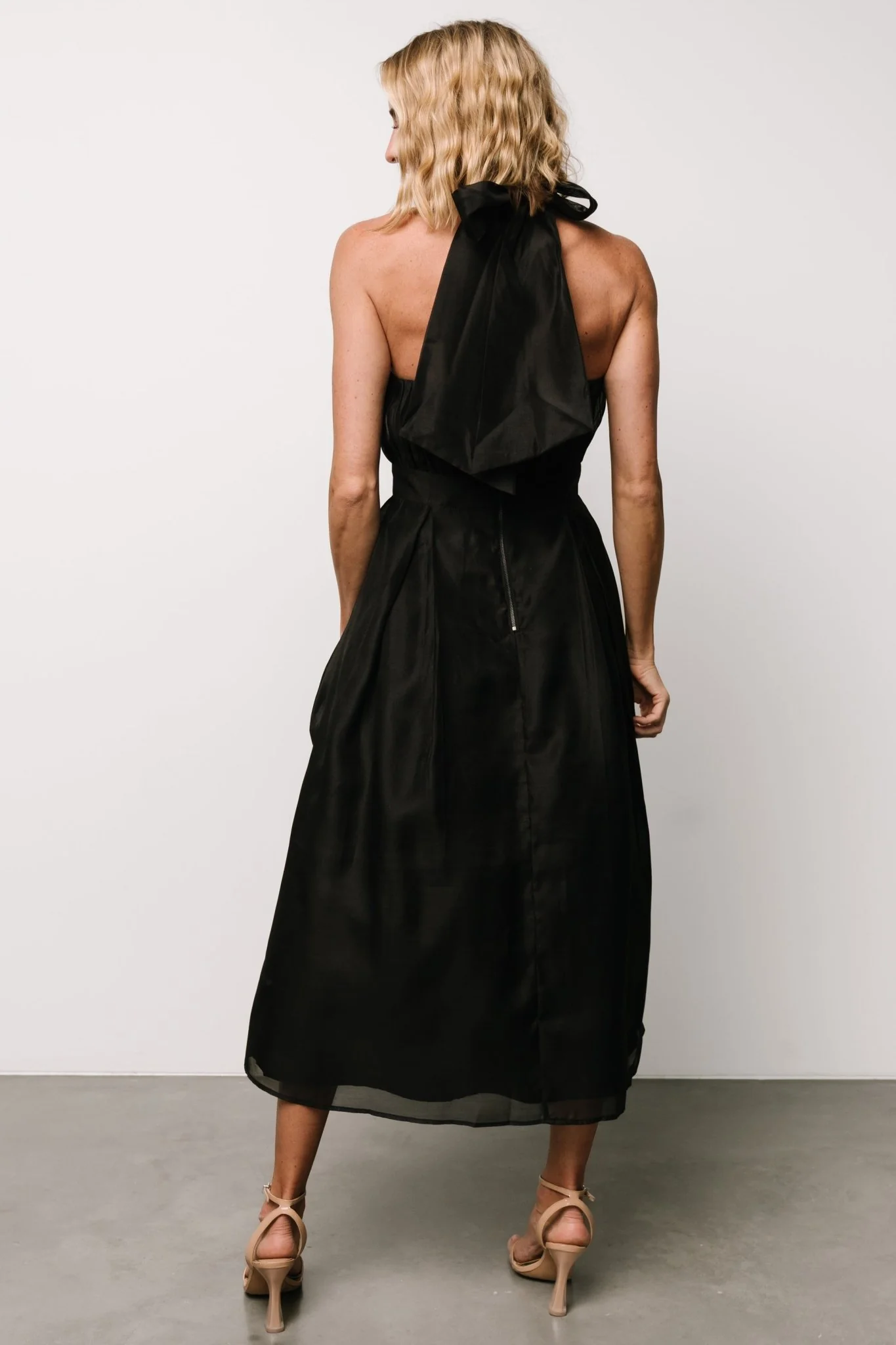 Rheise Pleated Top Dress | Black