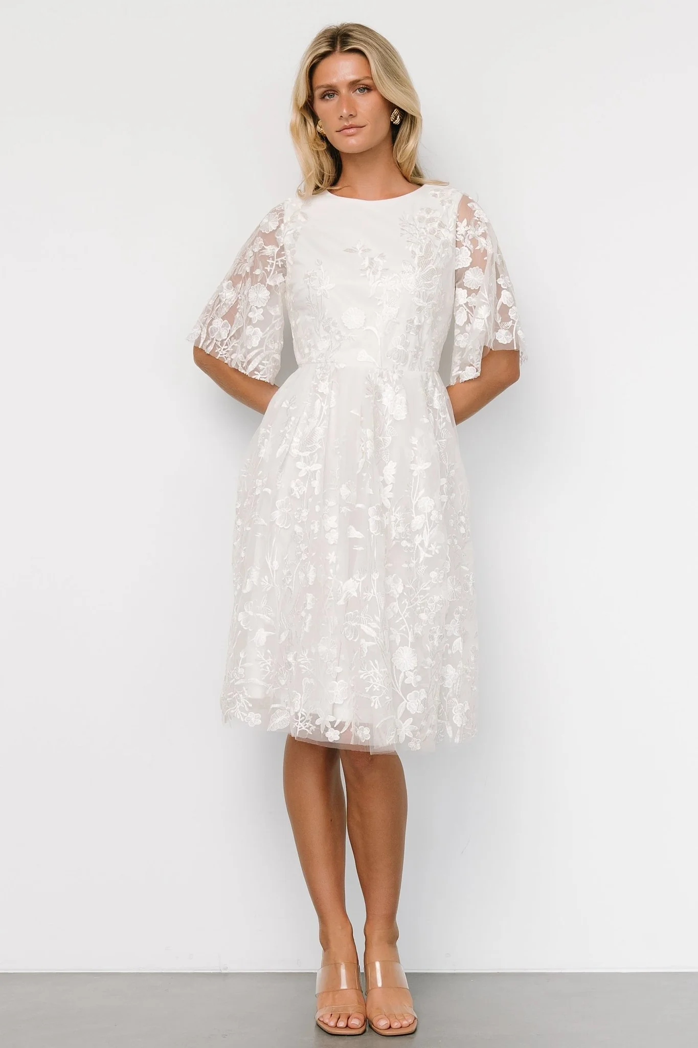 Duchess Tulle Dress | White Garden