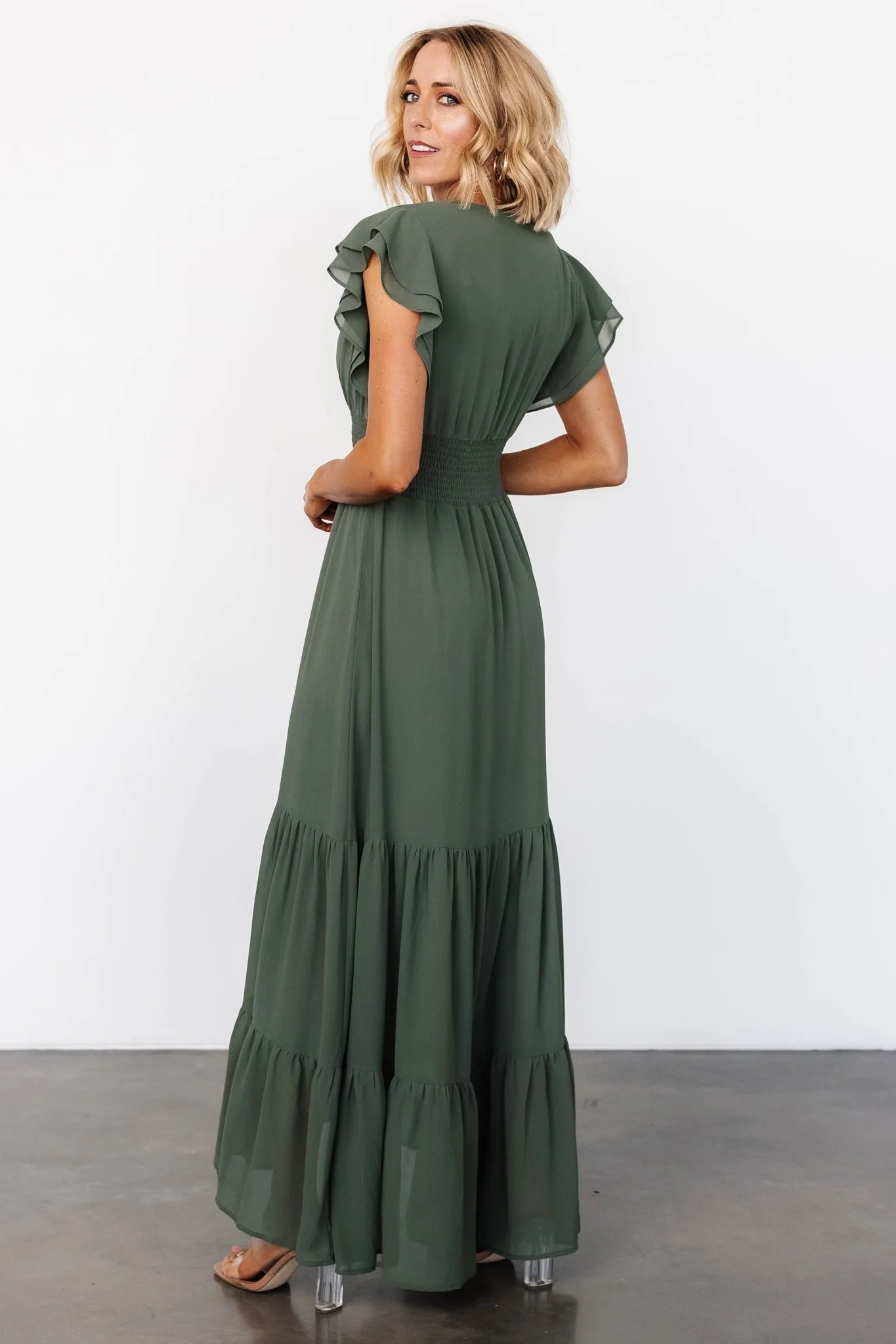 Adelina Maxi Dress | Dark Sage