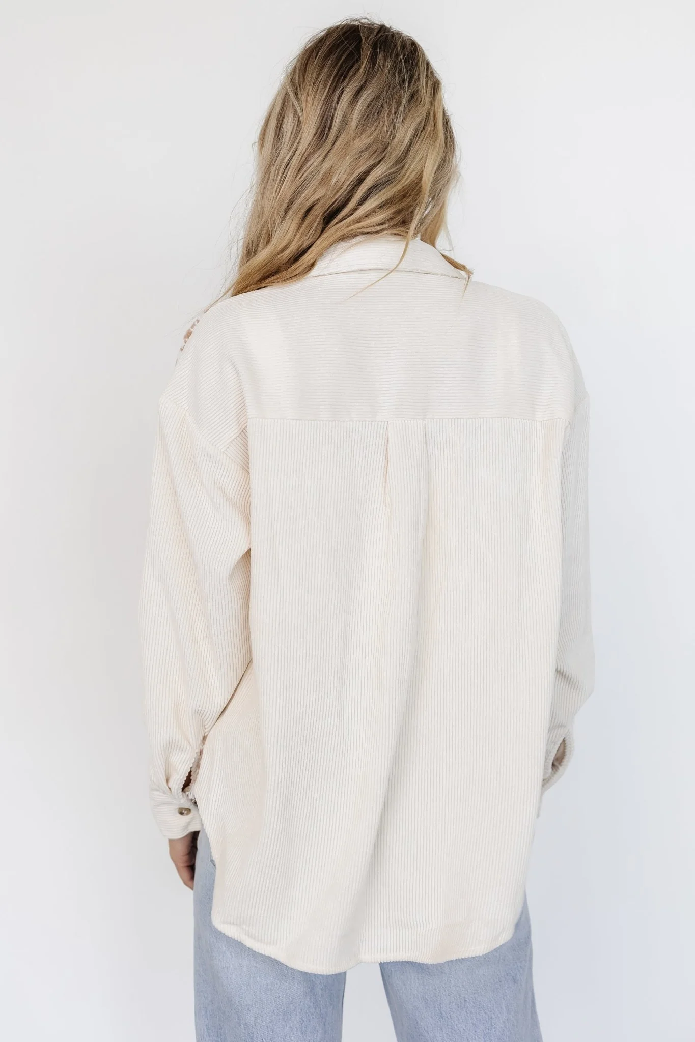 Montreal Houndstooth Shacket | Taupe + Ivory