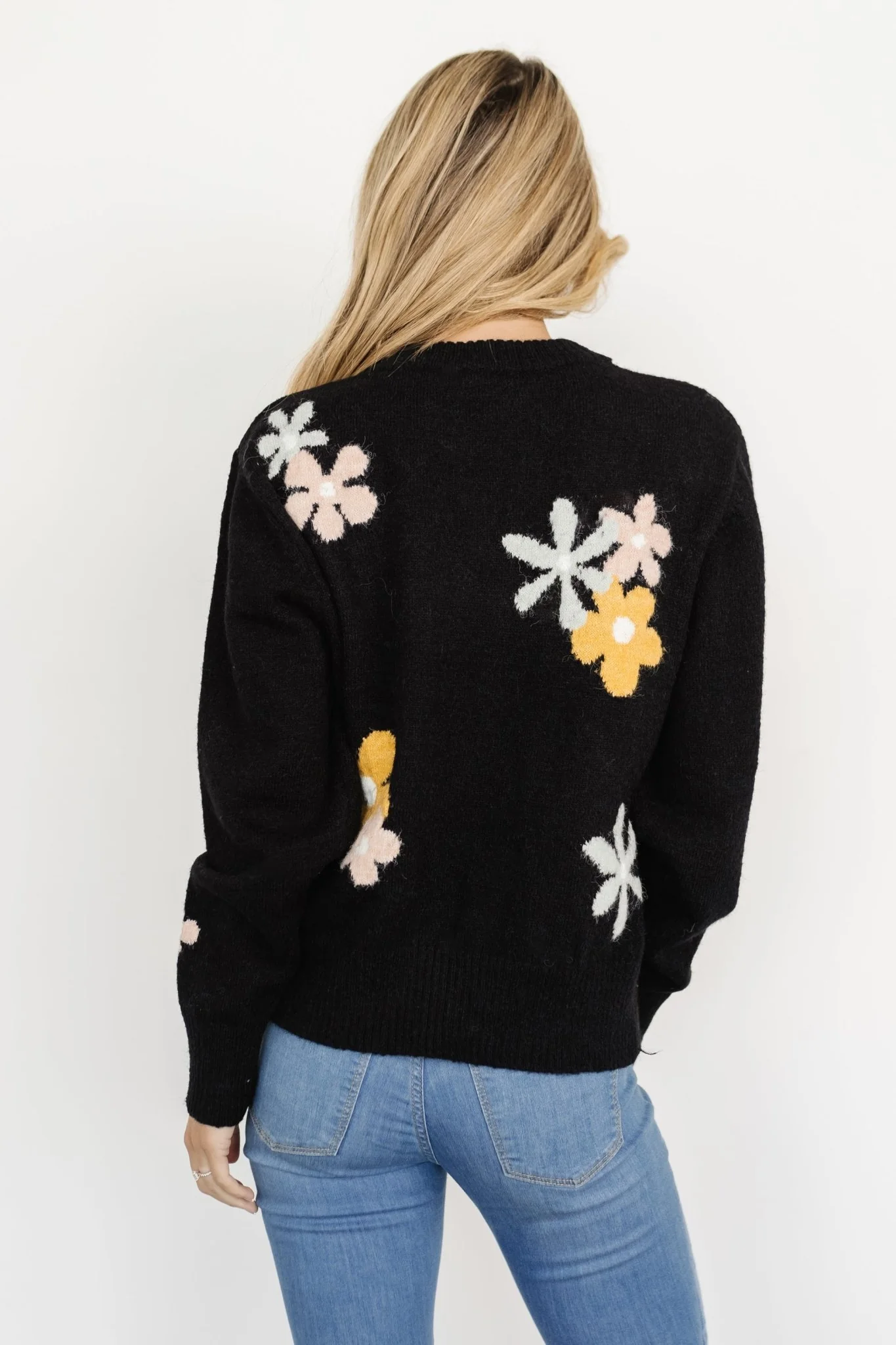 Roxy Sweater | Black Flower