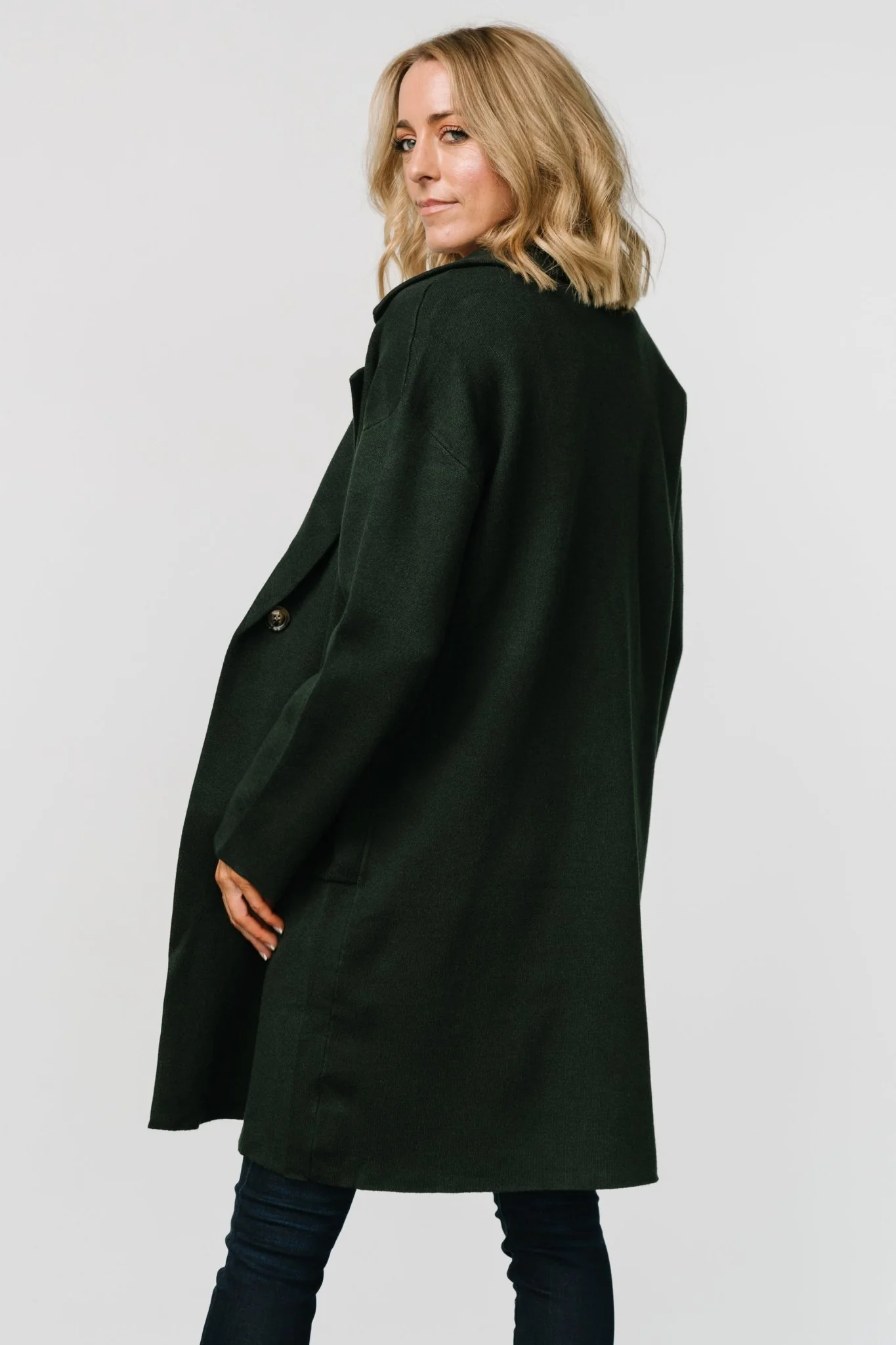 Roland Long Jacket | Dark Green