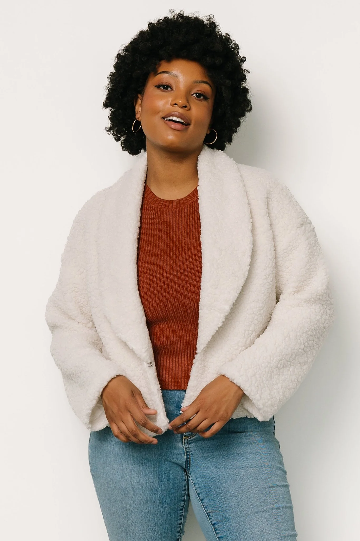 Crest Sherpa Jacket | Off White