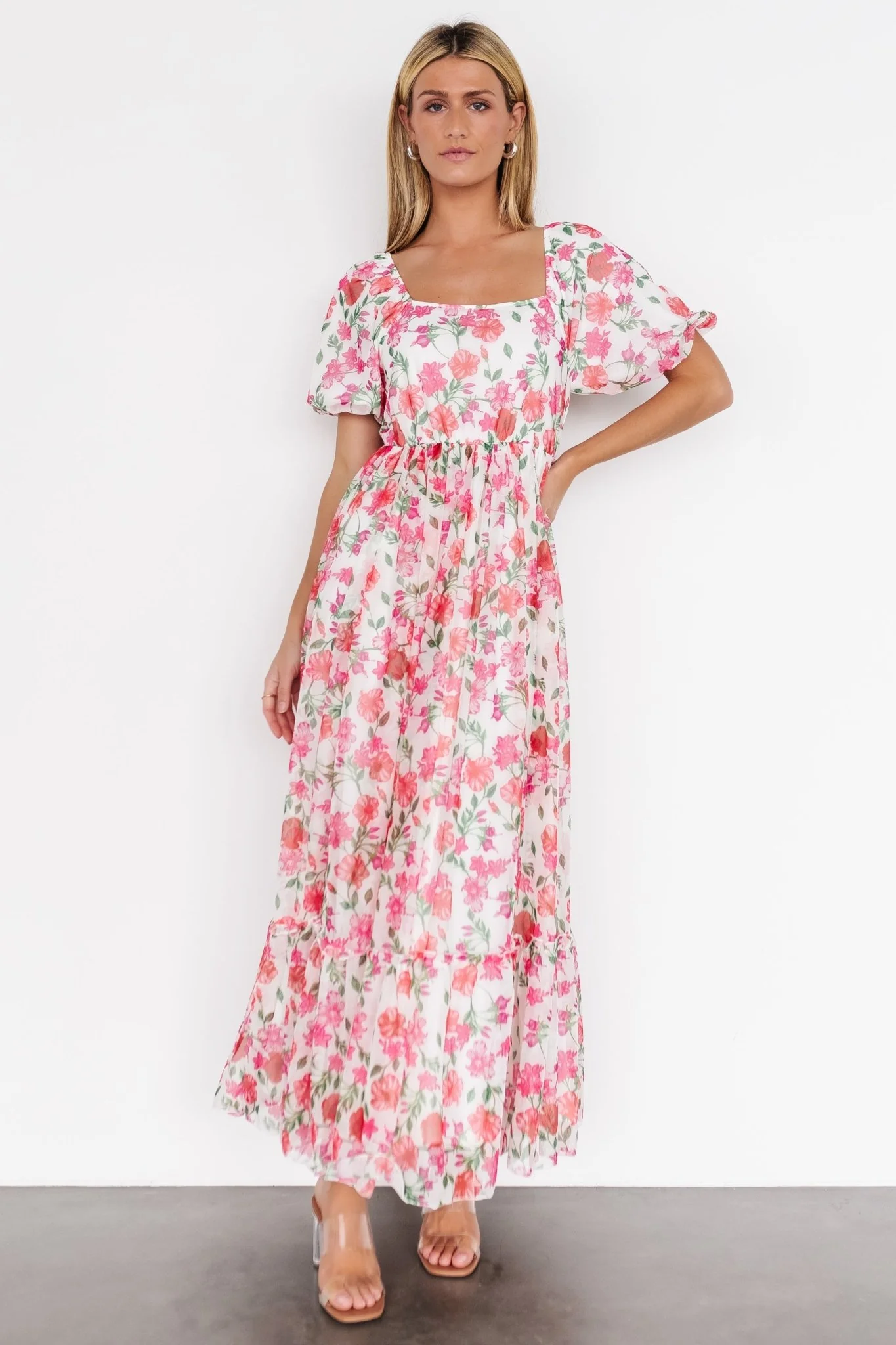 Margo Maxi Dress | Pink Multi Floral
