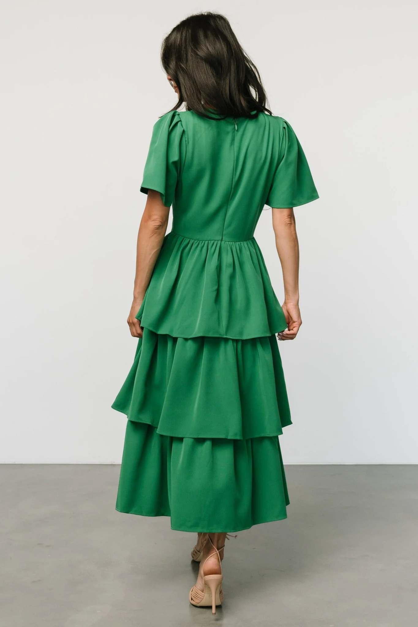Cadenza Tiered Maxi Dress | Green