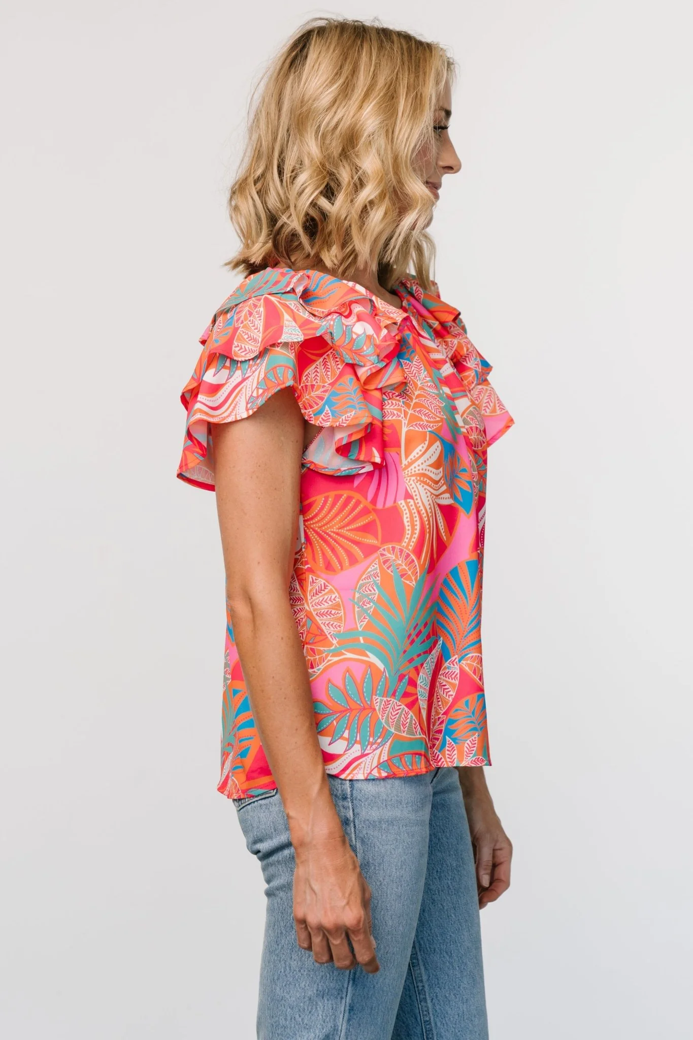 Cancun Top | Red Multi