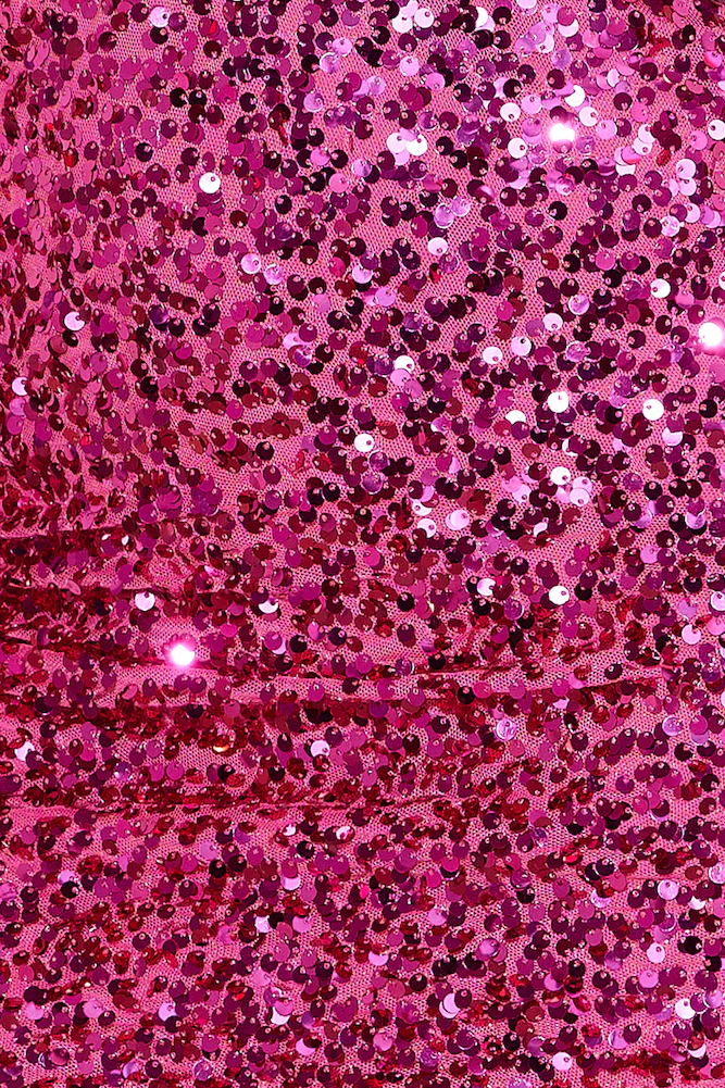 Break The Chains Sequin Dress Hot Pink