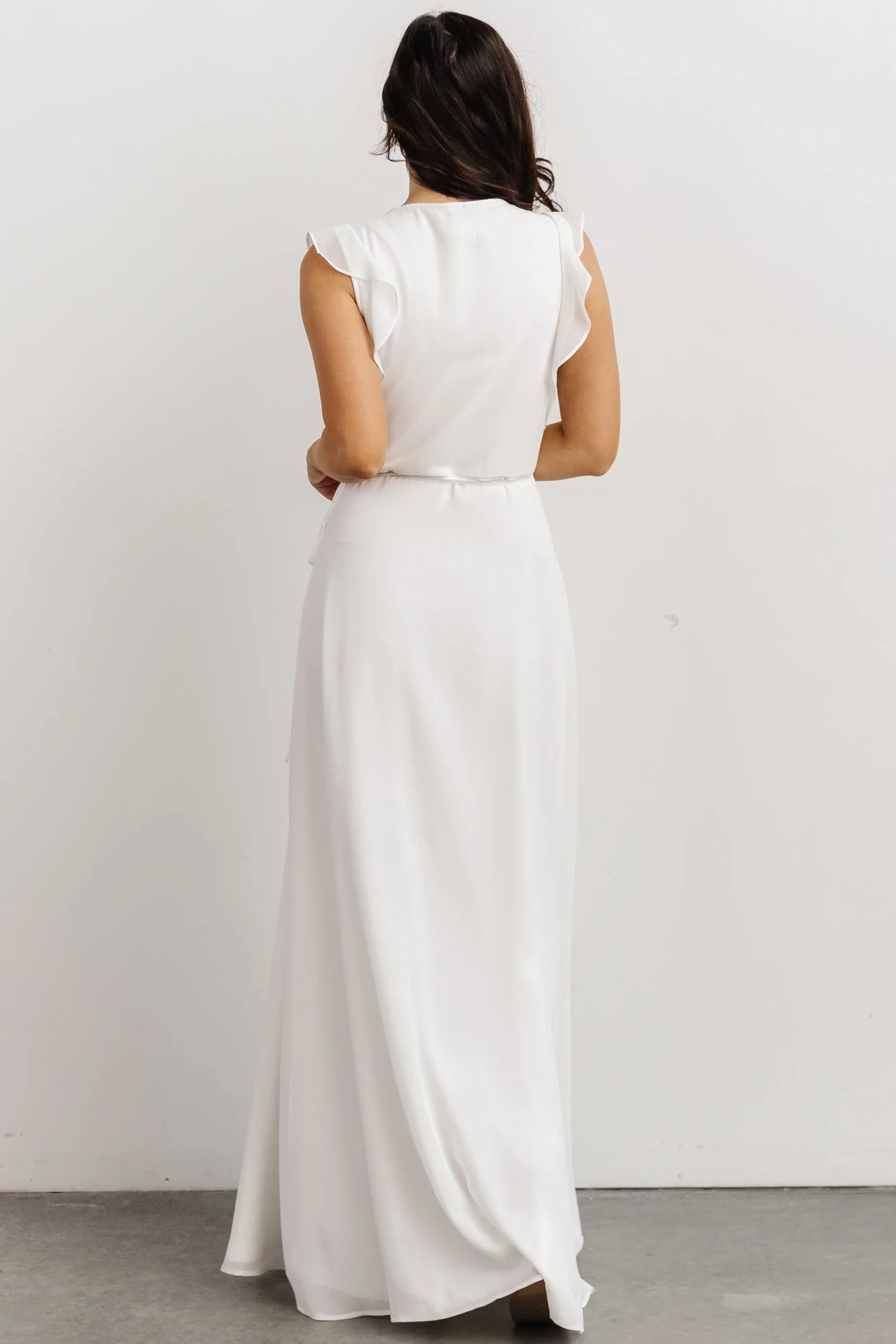 Saya Wrap Maxi Dress | Off-White