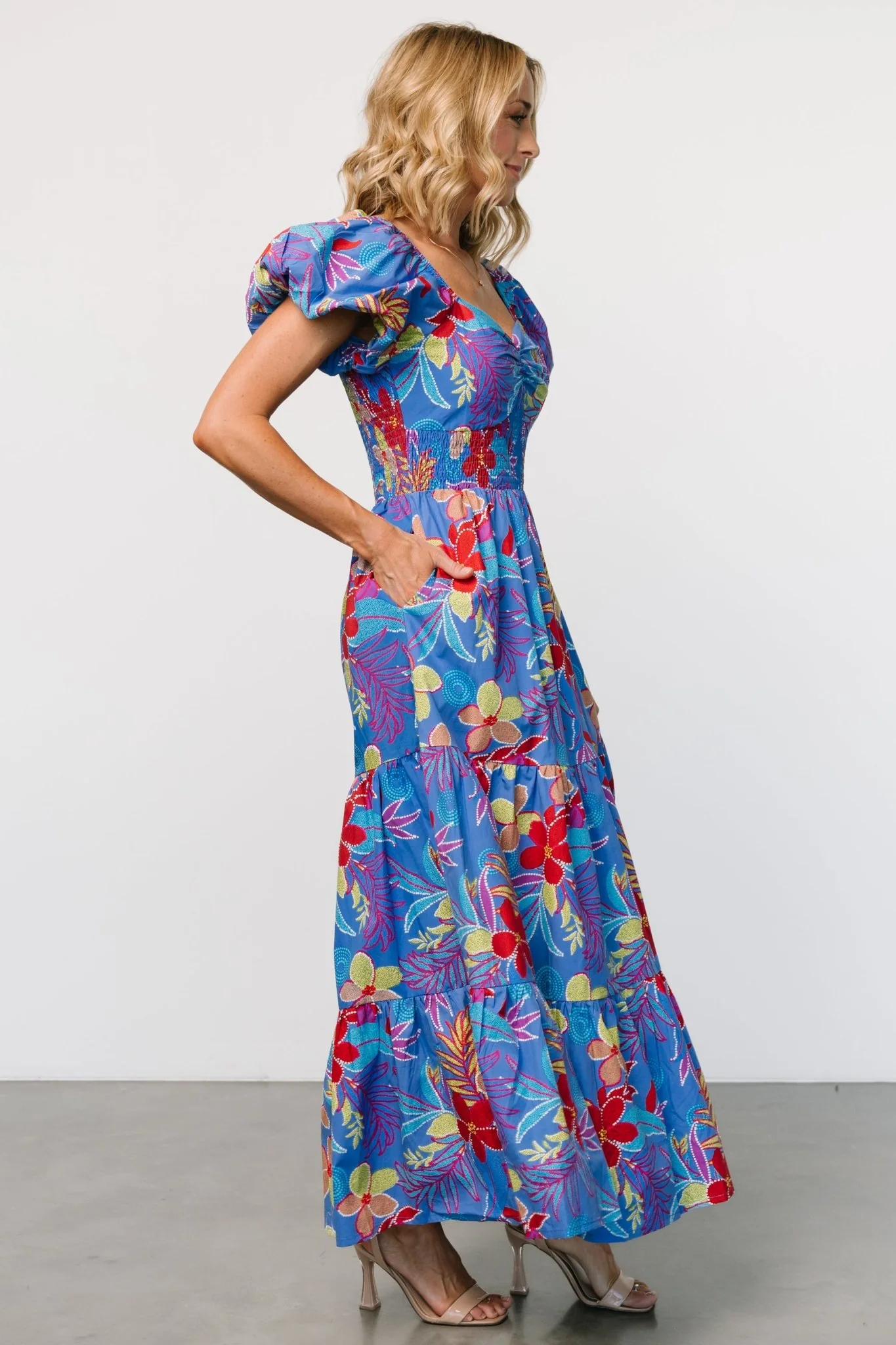 Melanie Maxi Dress | Blue Multi