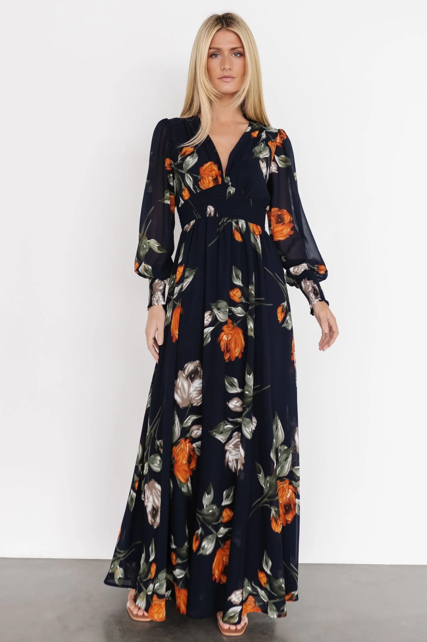 Olivia Maxi Dress | Midnight Navy Floral