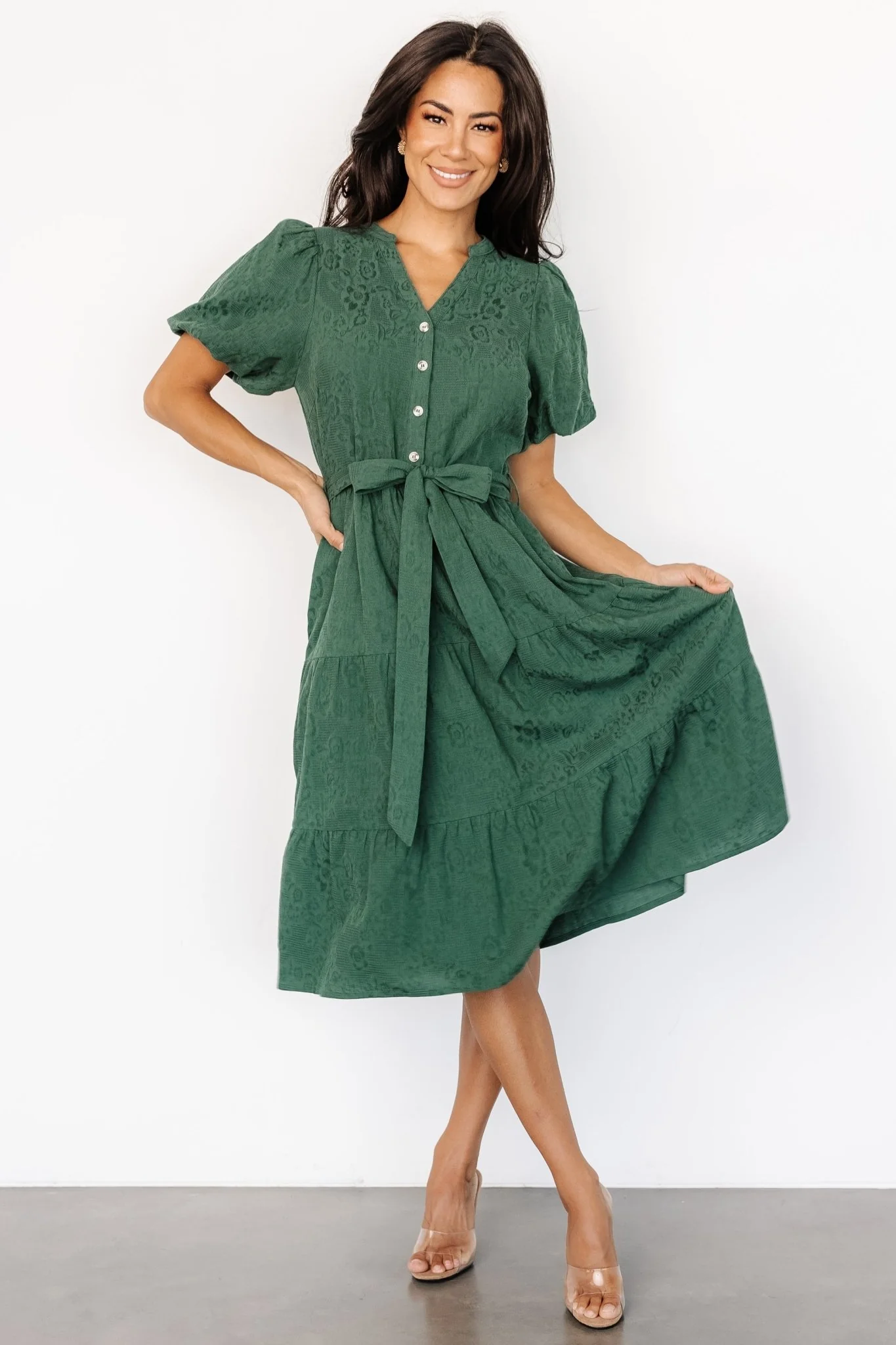 Philippa Midi Dress | Green