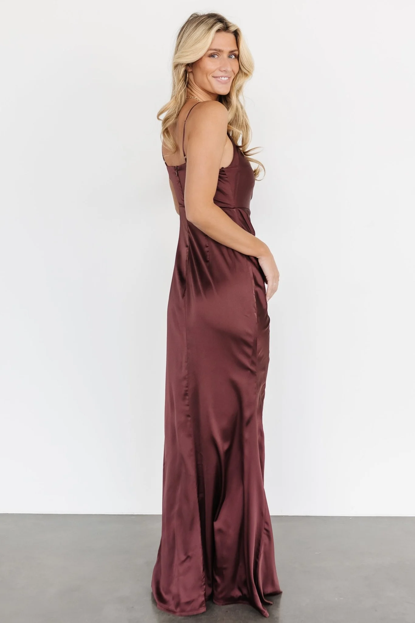 Monet Satin Gown | Clove