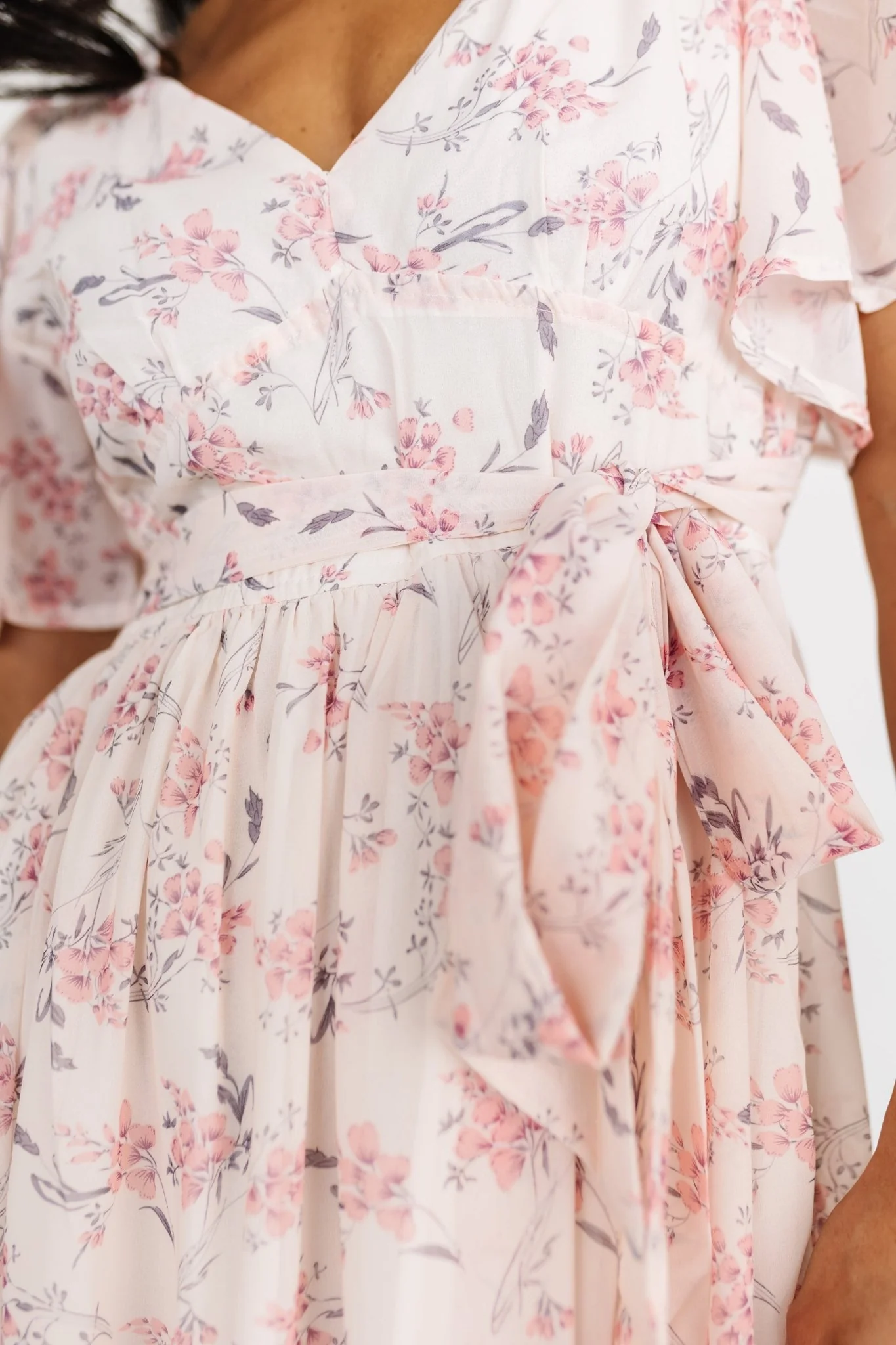 Iris Midi Dress | Blush Floral
