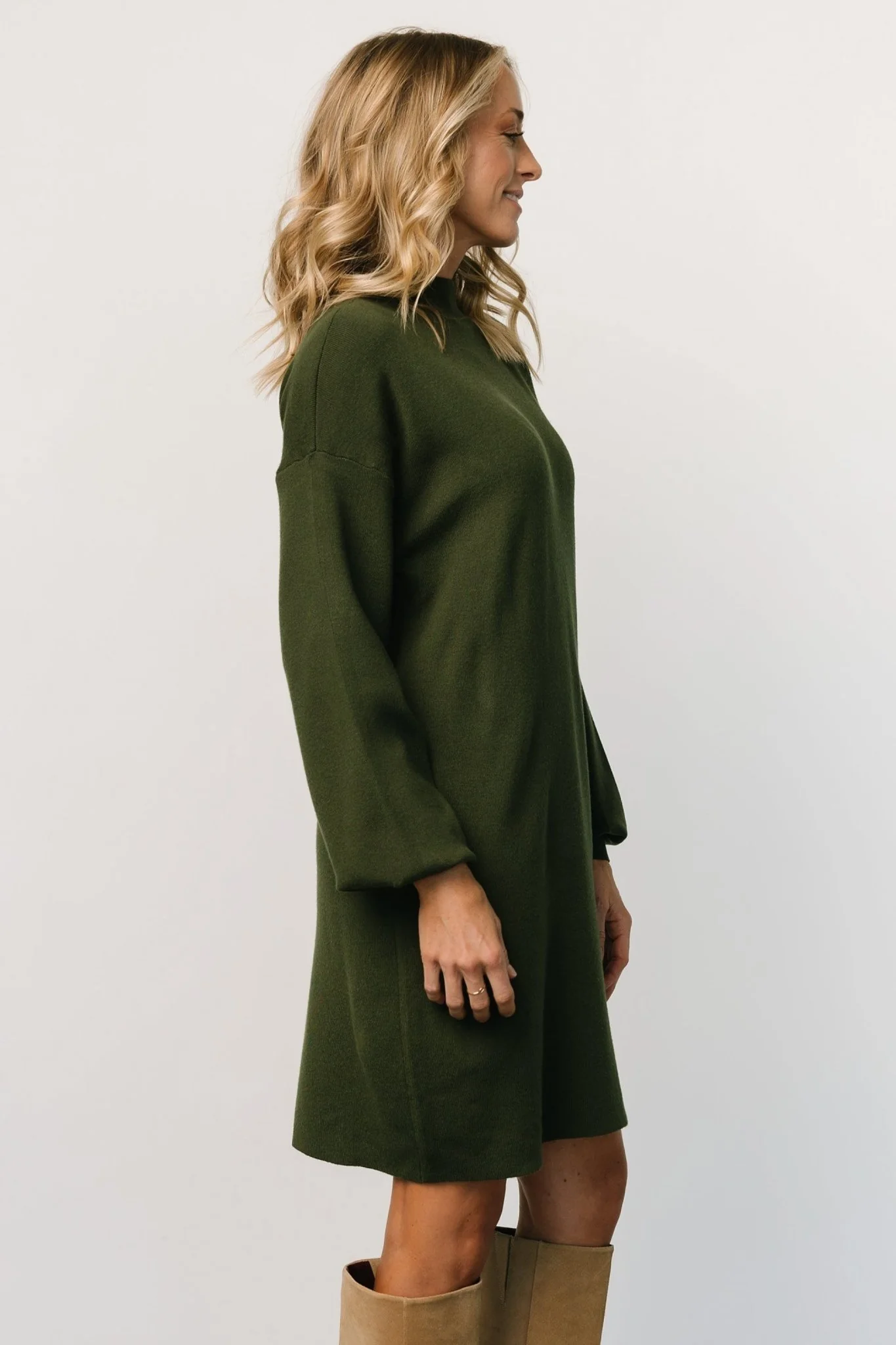 Jennings Sweater Dress | Deep Olive