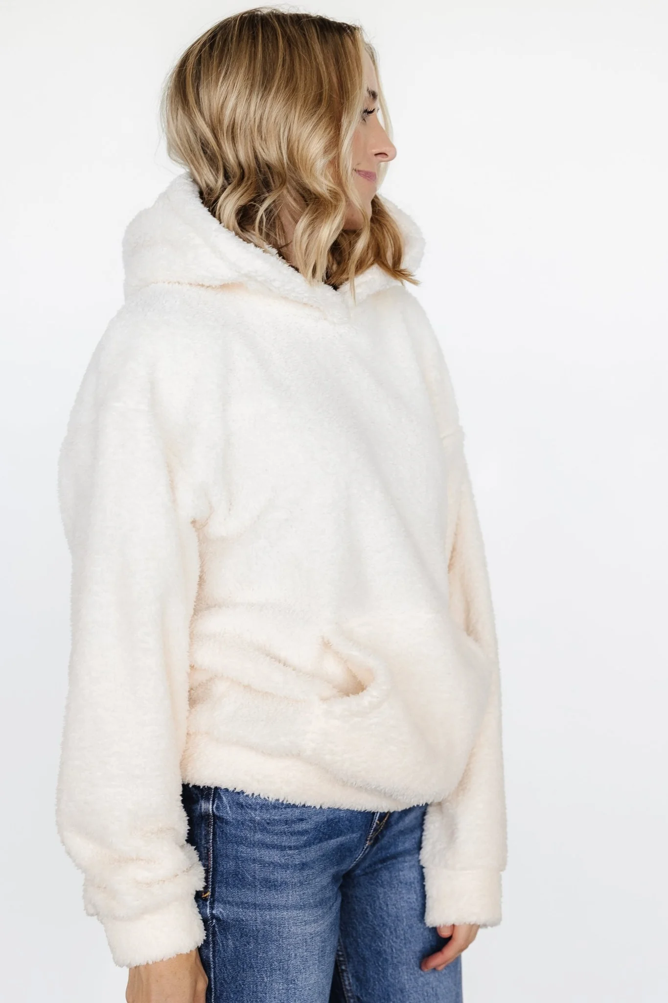 Neve Teddy Hoodie | Cream