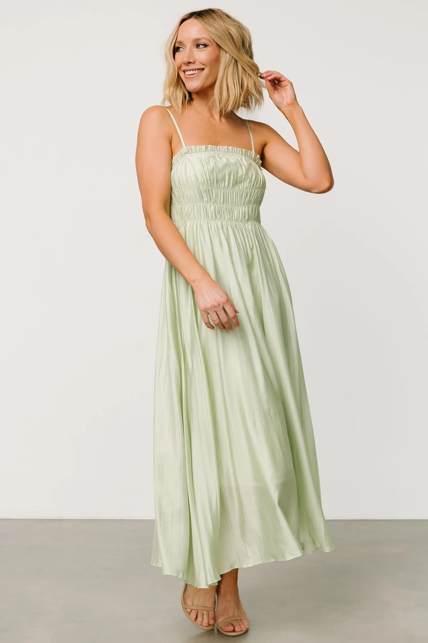 Hattie Maxi Dress | Light Sage
