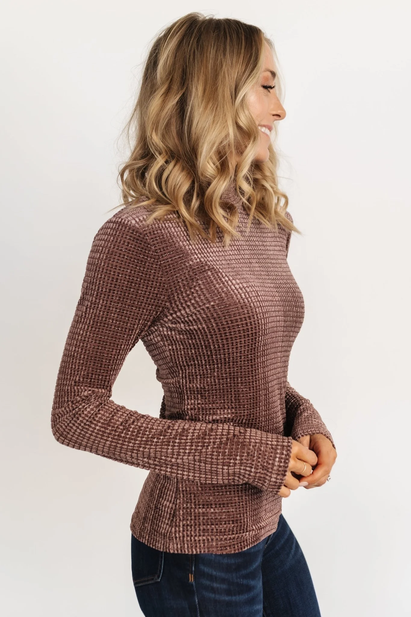 Joss Velvet Top | Dusty Clove