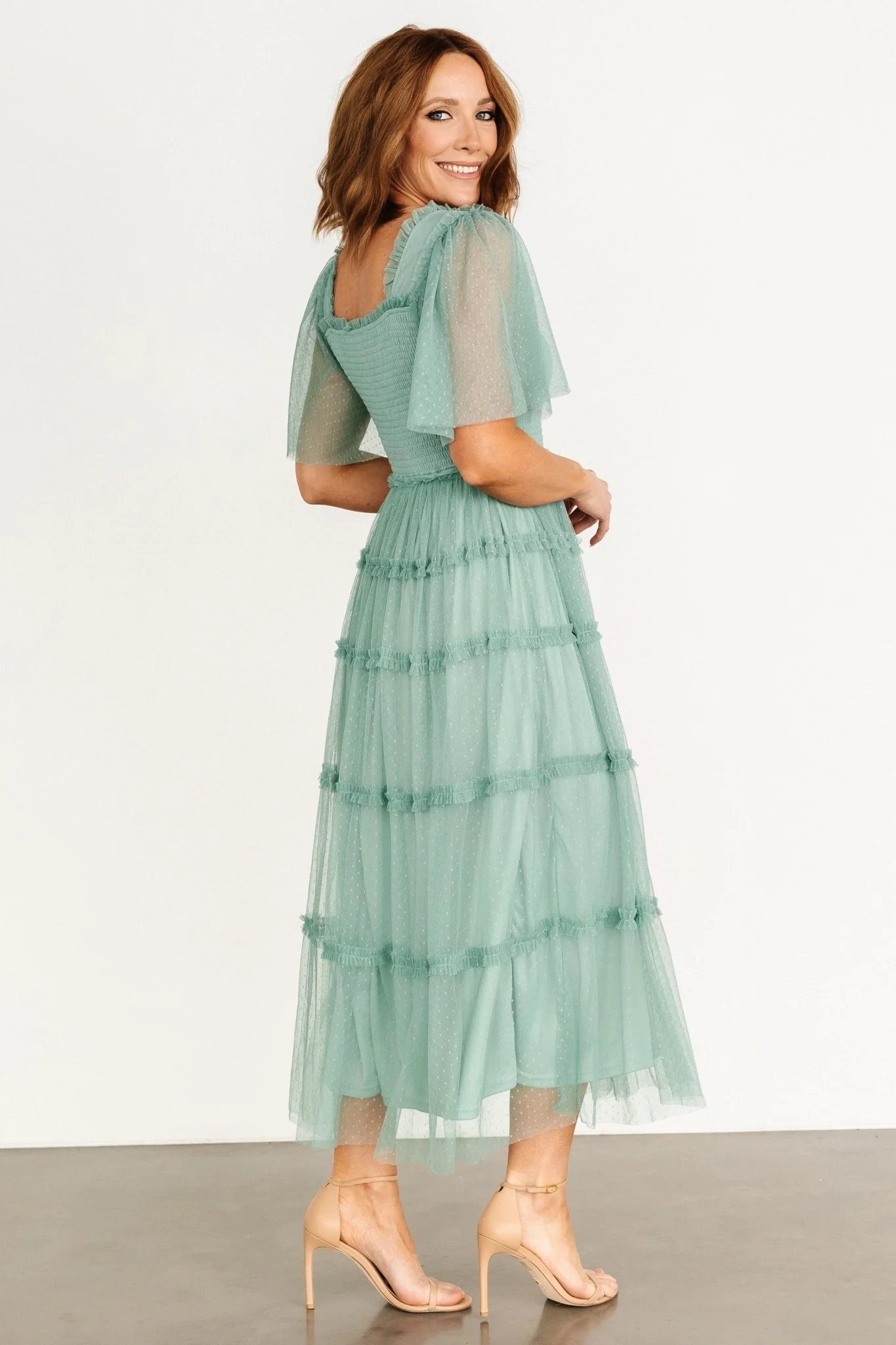 Bexley Tulle Dress | Eucalyptus