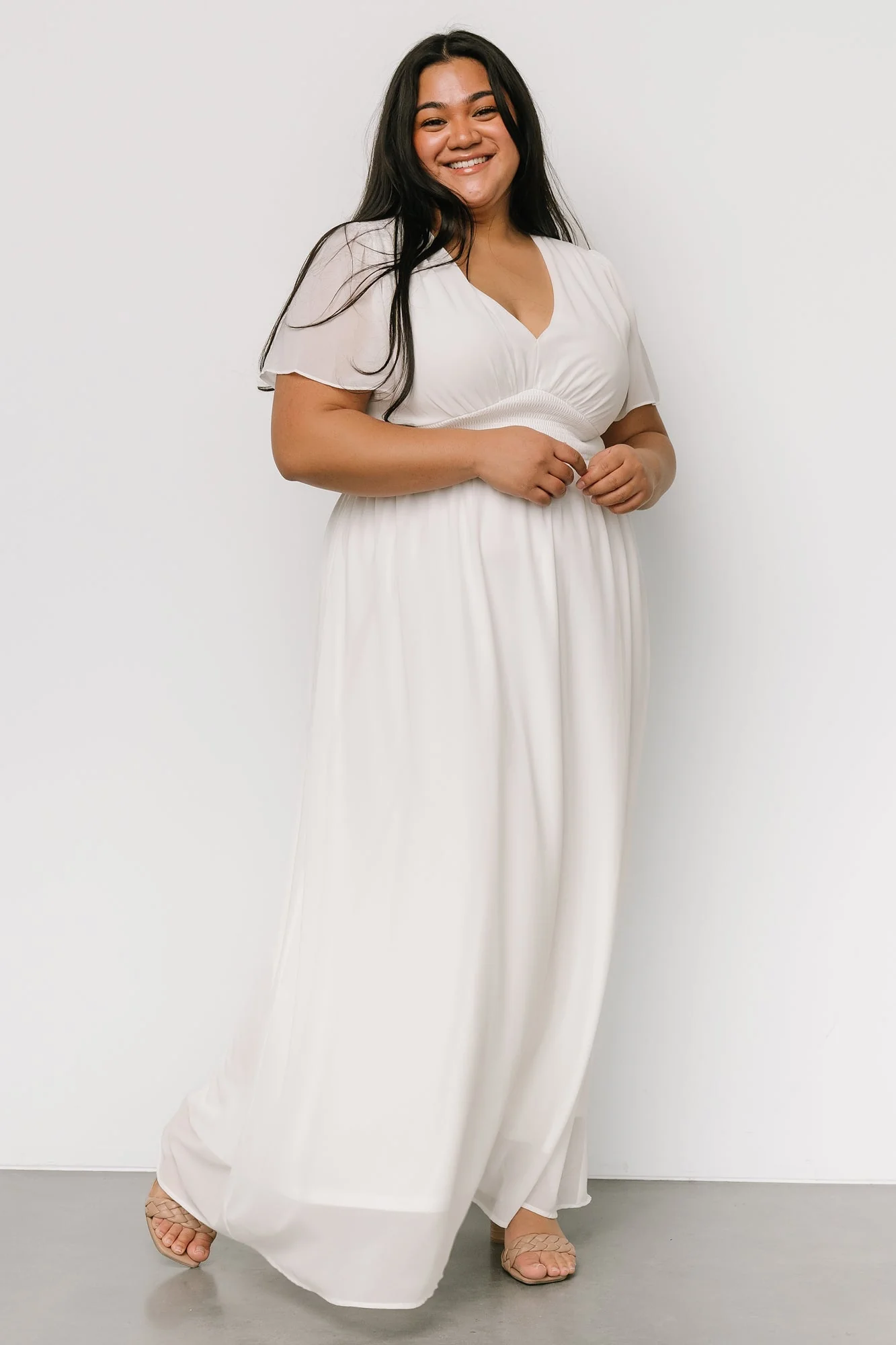 Birdie Maxi Dress | White