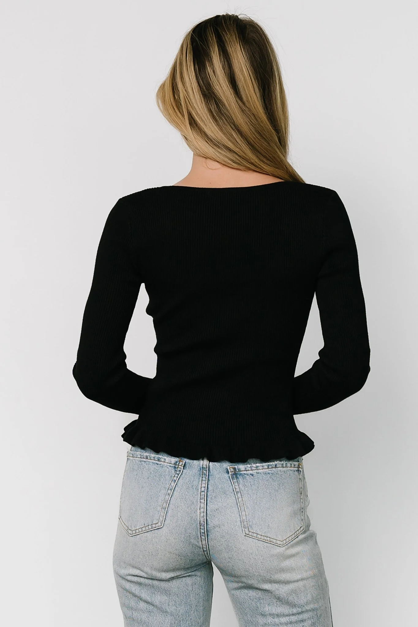 Tayla Knit Top | Black