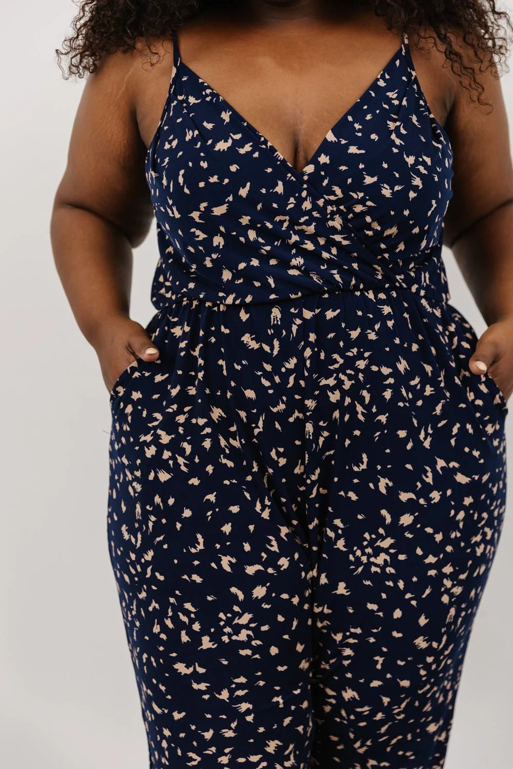 Sade Jumpsuit | Navy Print