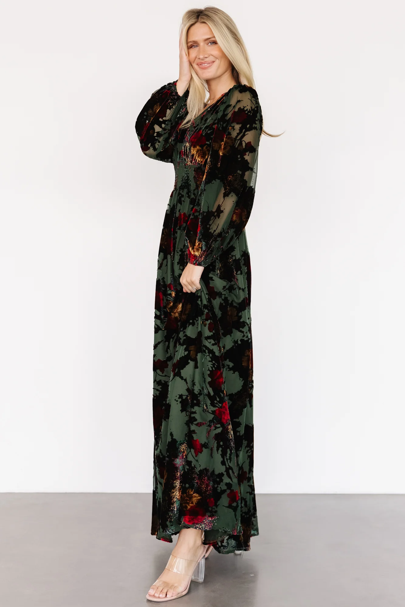Mikla Maxi Dress | Wintergreen Multi