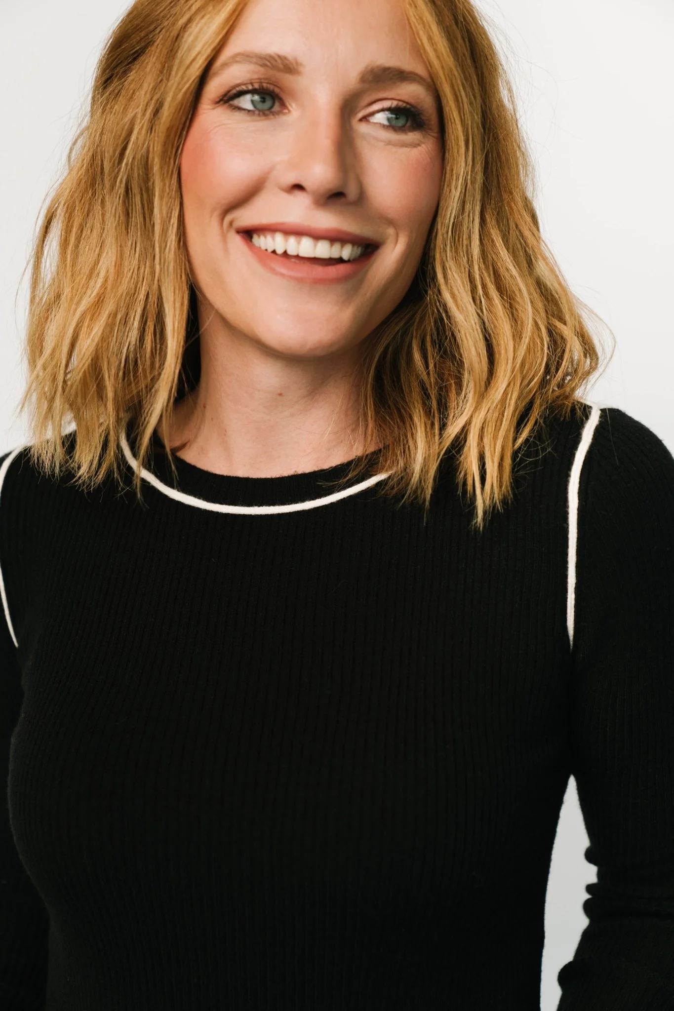 Quinlan Ribbed Top | Black