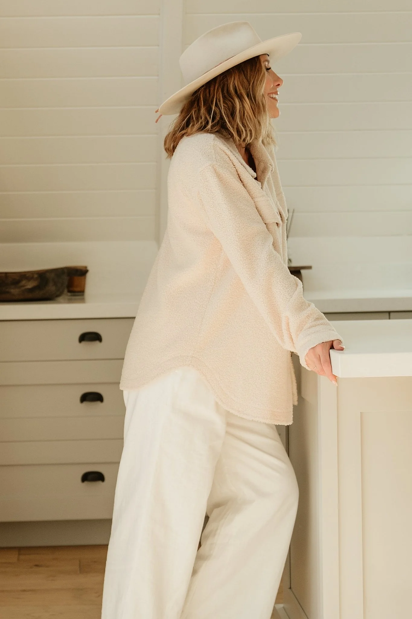 Jayden Sherpa Jacket | Honey