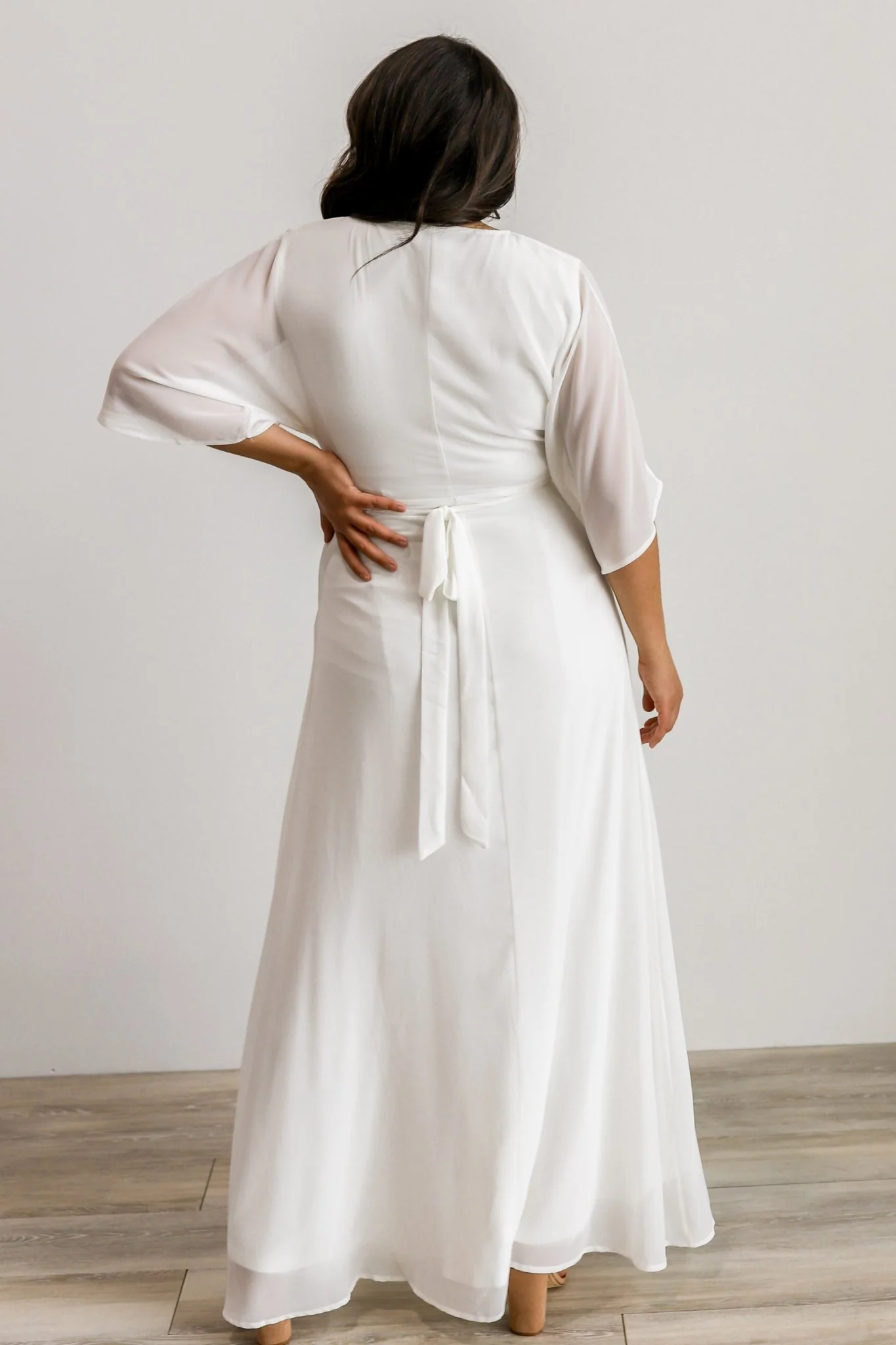 Lilly Wrap Maxi Dress | Off White