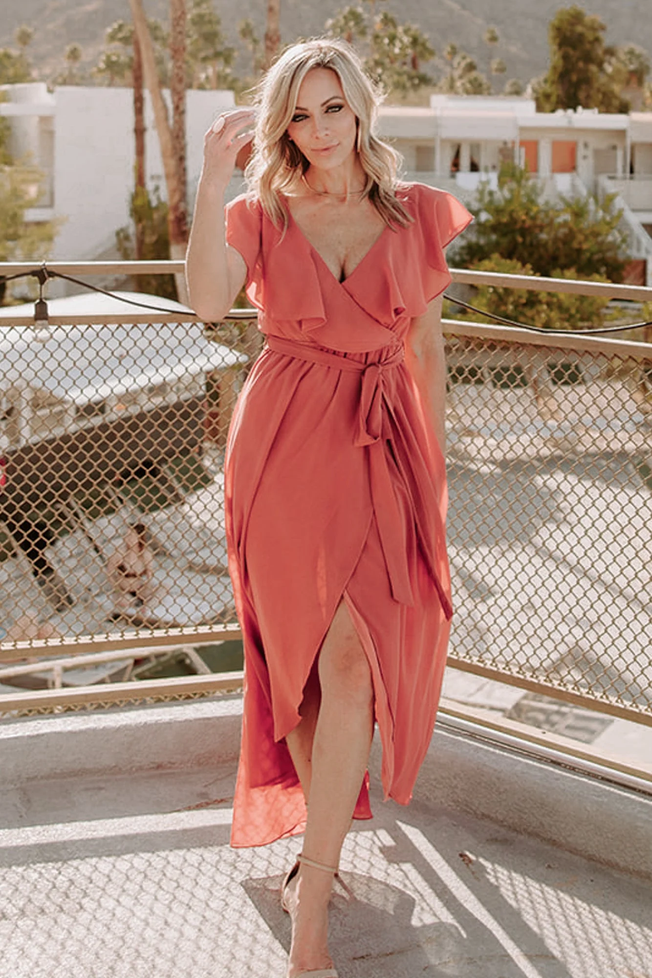 Katya Ruffle Maxi Dress | Rosewood