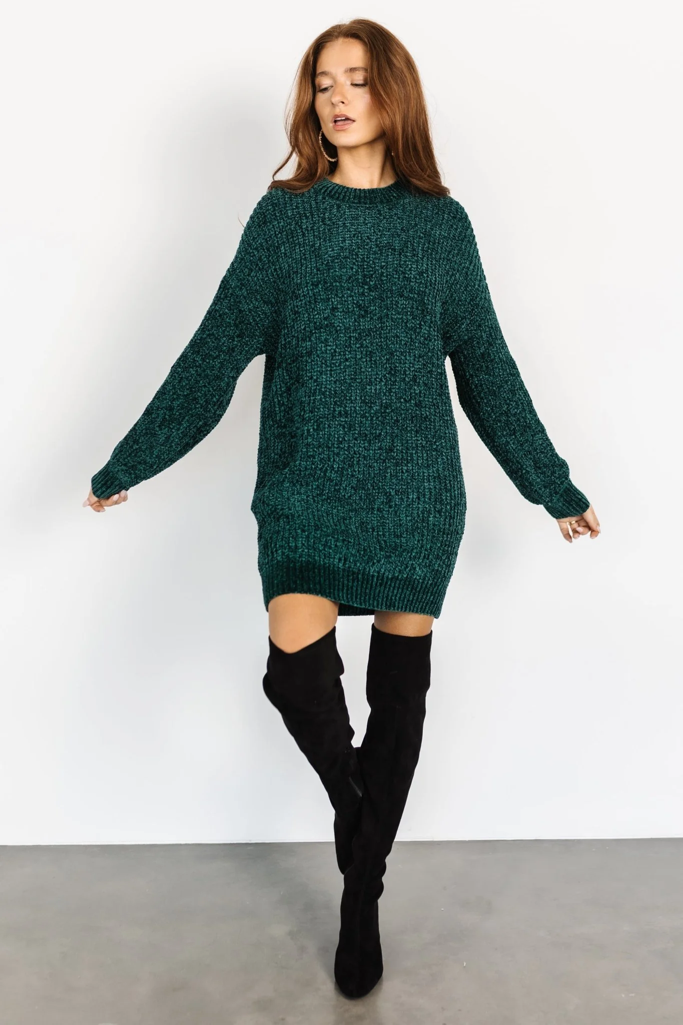 Christa Sweater Dress | Emerald