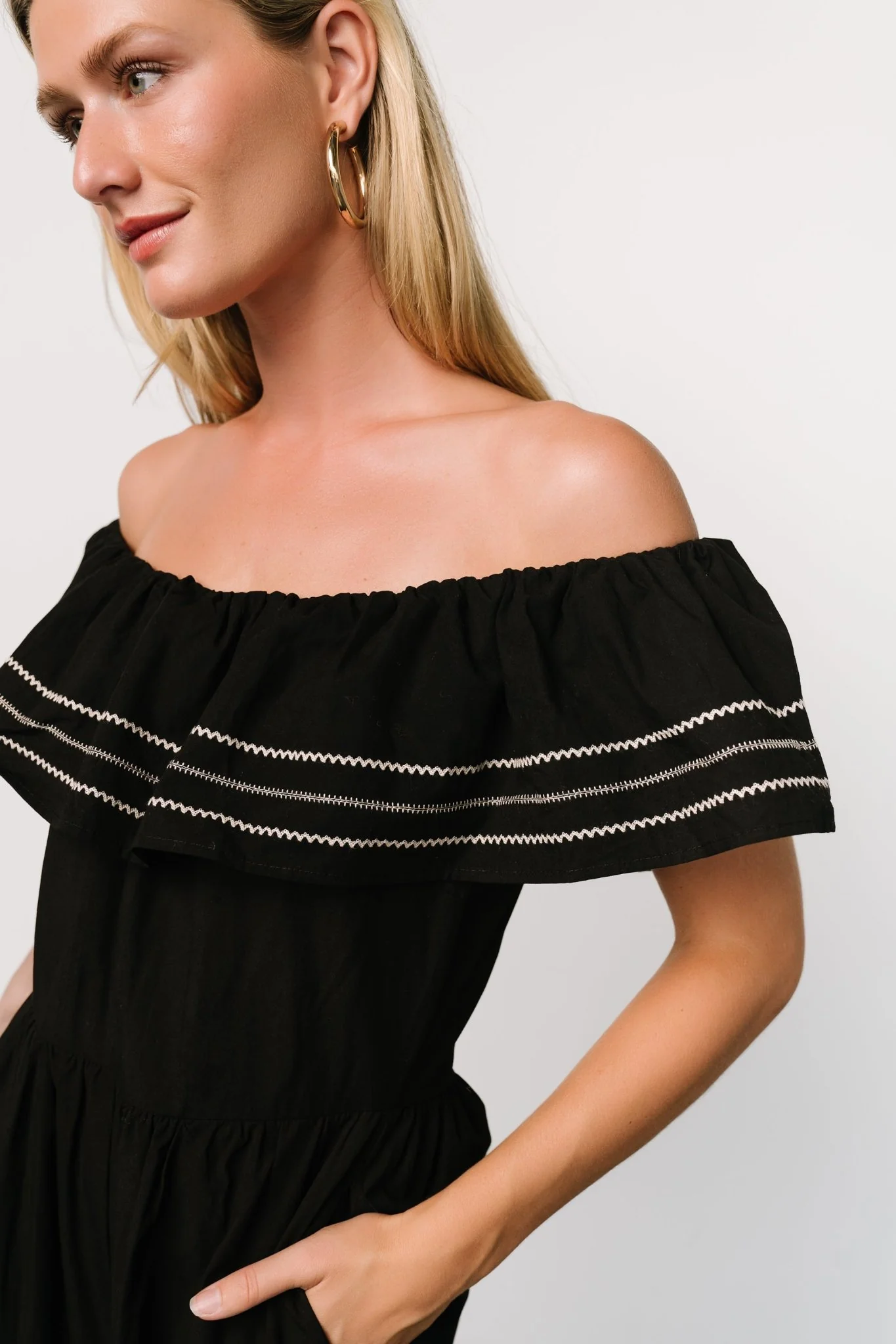 Reyna Off Shoulder Jumpsuit | Black