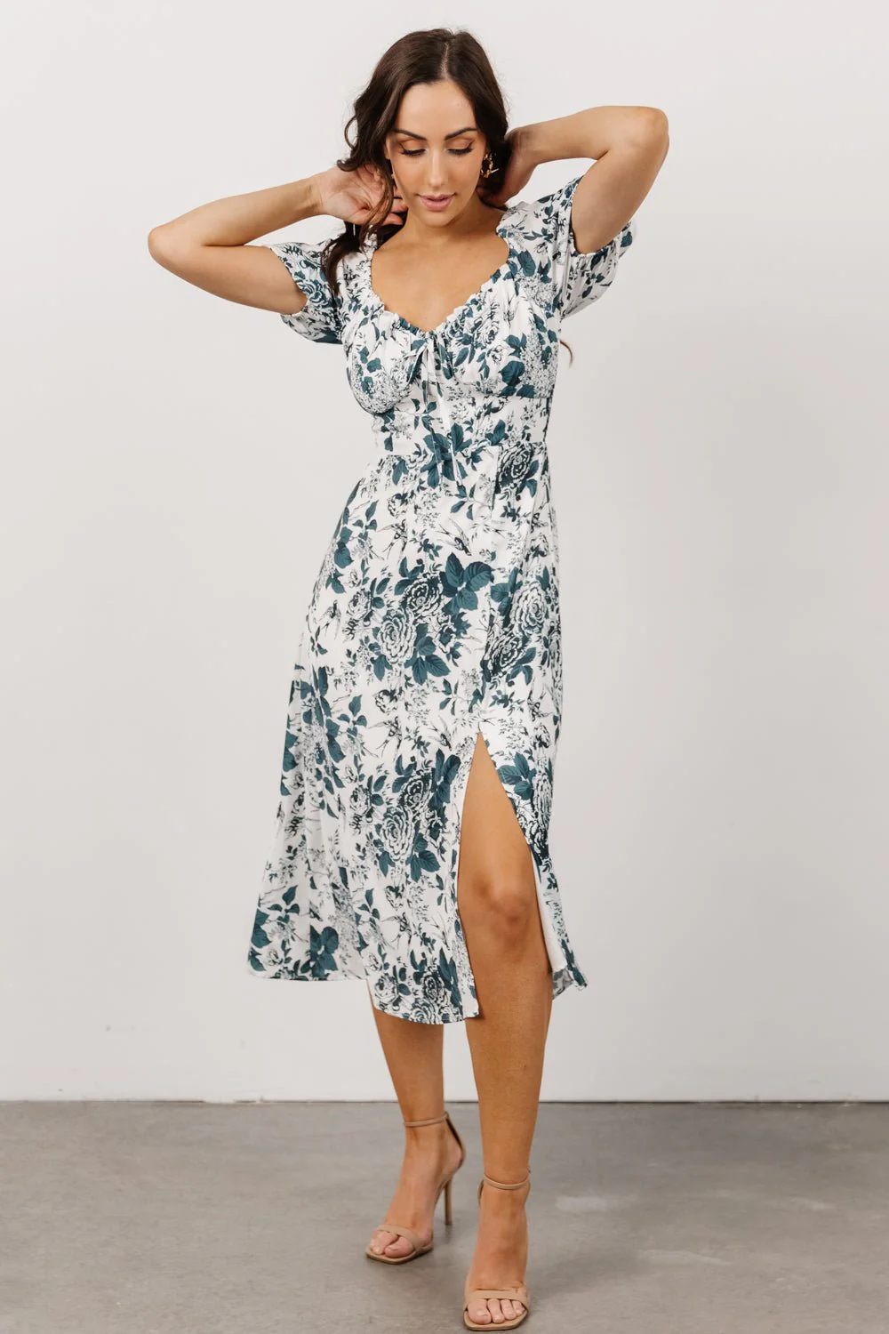 Cadence Midi Dress | Jade Floral