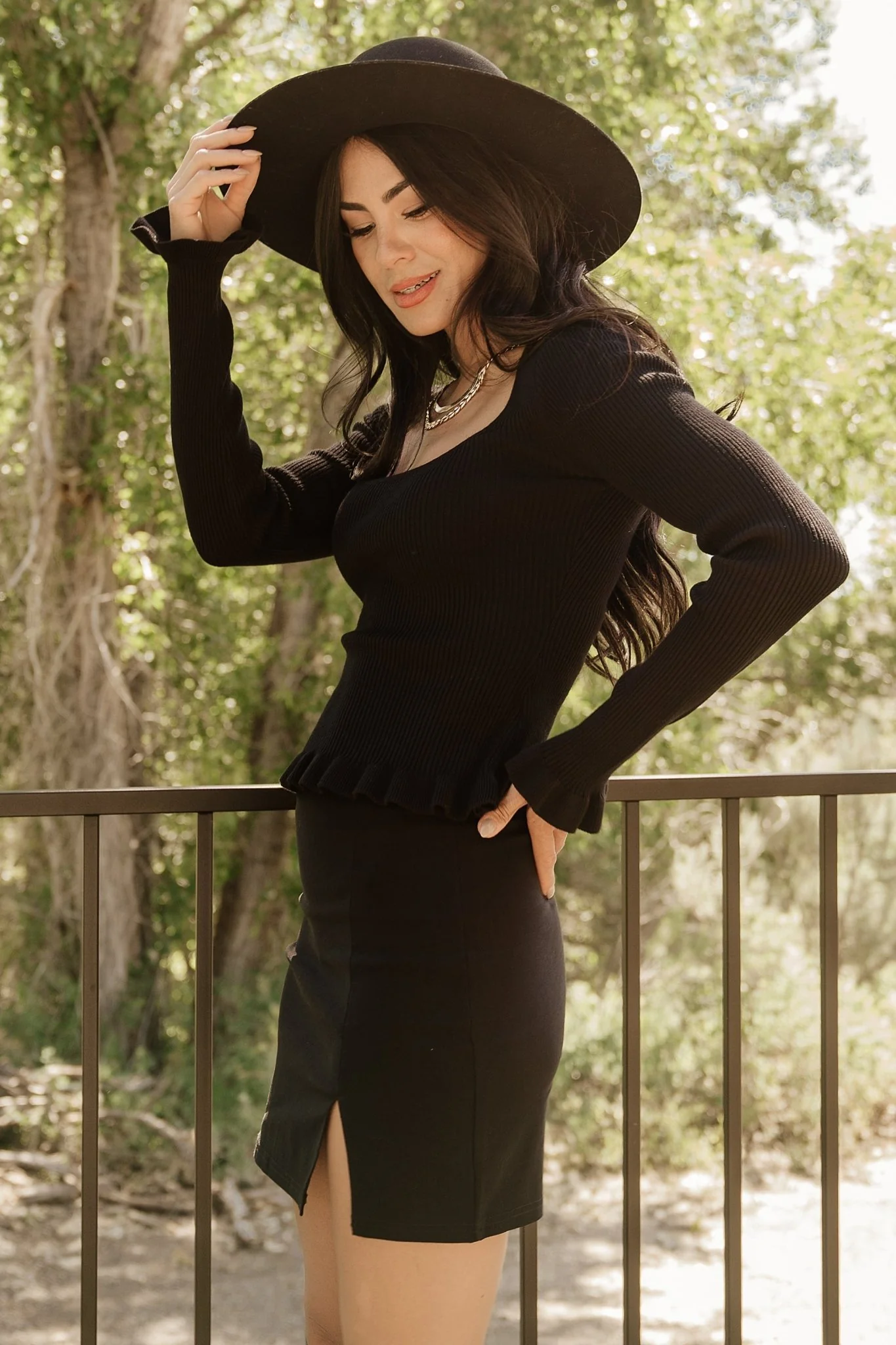 Tayla Knit Top | Black